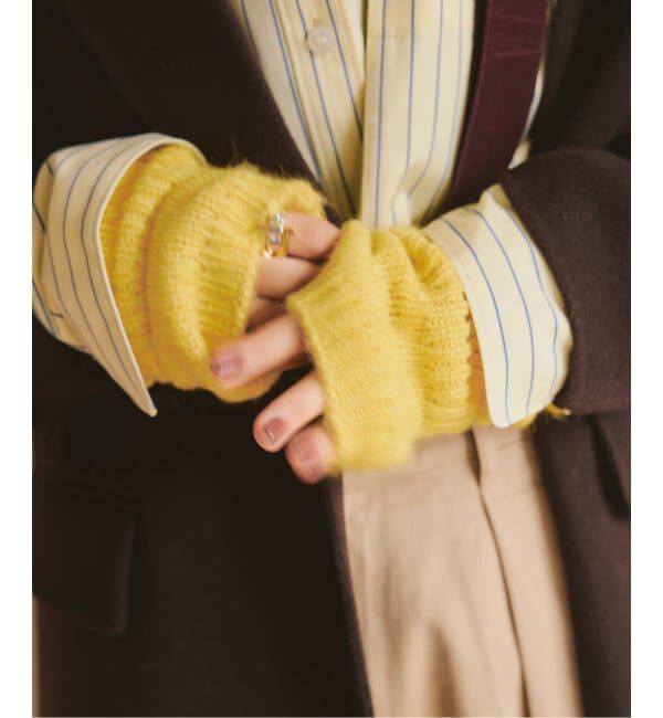 Spick and Span「a&m アルパカミックスアームウォーマー」|手袋|