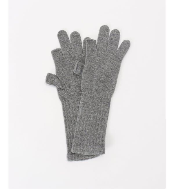 Spick and Span「WILLIAM BRUNTON/ウィリアム ブラントン ロングカーフグローブオープンターム」|手袋|グレーA
