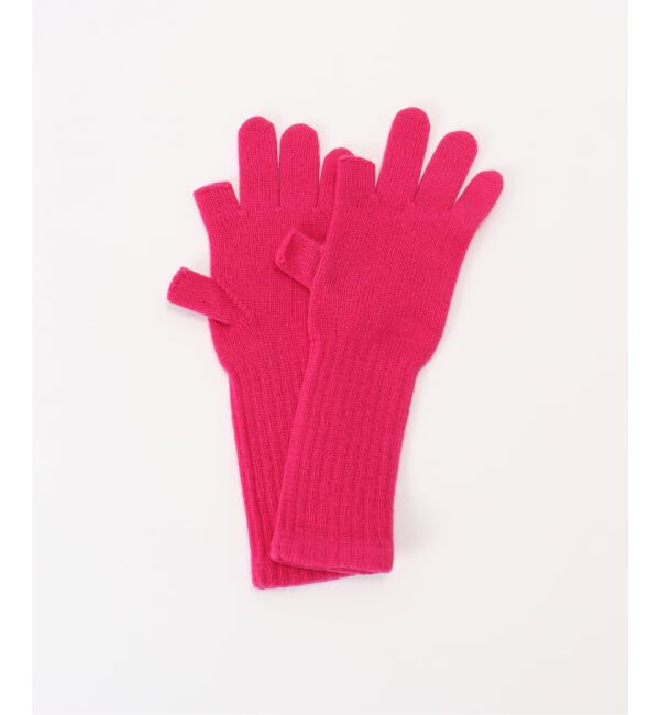 Spick and Span「WILLIAM BRUNTON/ウィリアム ブラントン ロングカーフグローブオープンターム」|手袋|ピンク