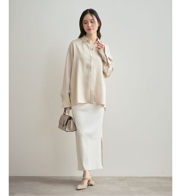 NOBLE「《追加・WEB限定カラー》トタンテレコタイトスカート」|スカート|