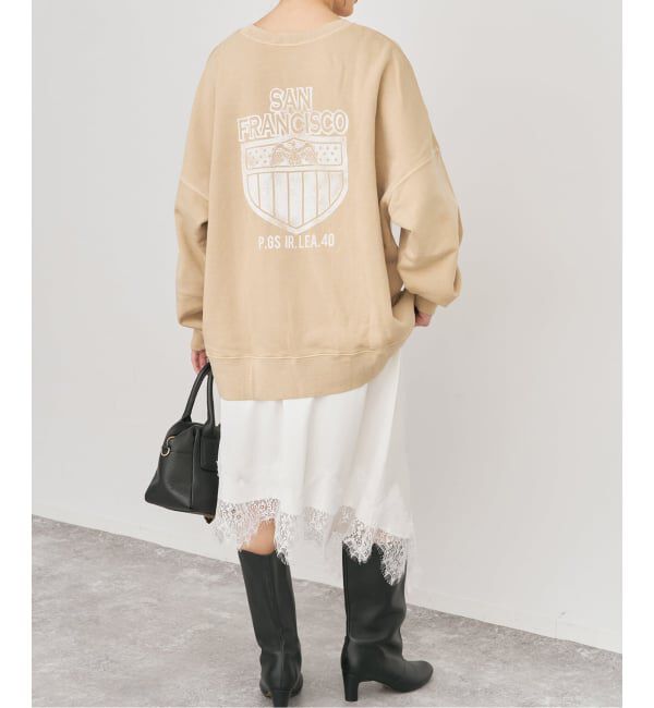 Spick and Span「SCREEN STARS/スクリーンスターズ for Spick & Span 別注オーバースウェット」|スウェット・ジャージ|ベージュ