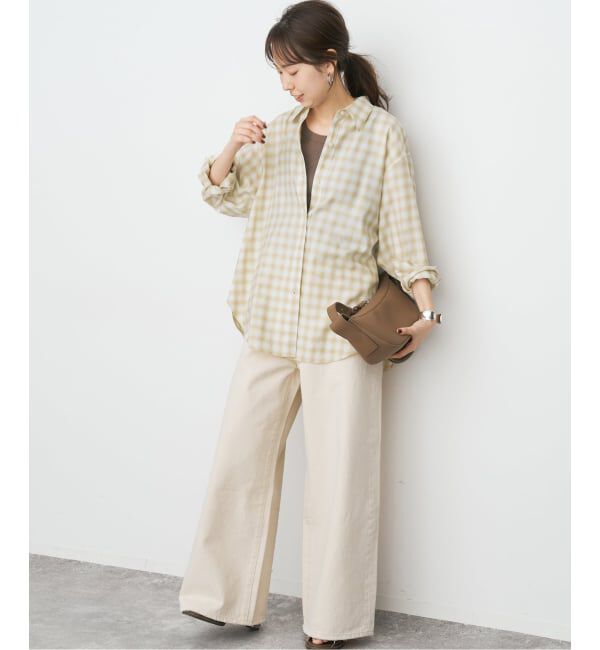 Spick and Span「《予約》ソフトチェックシャツ」|シャツ・ブラウス|