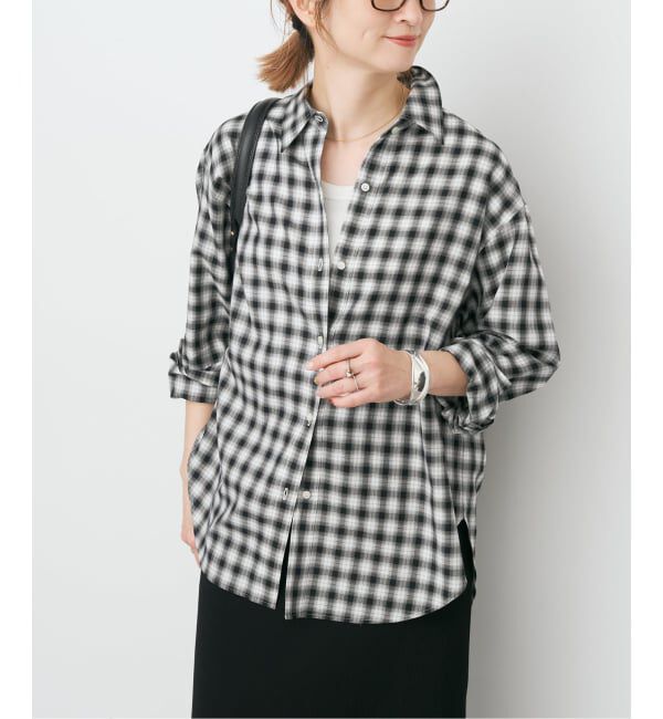 Spick and Span「《予約》ソフトチェックシャツ」|シャツ・ブラウス|