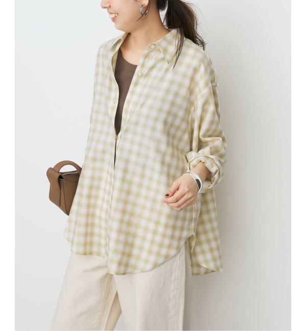 Spick and Span「《予約》ソフトチェックシャツ」|シャツ・ブラウス|