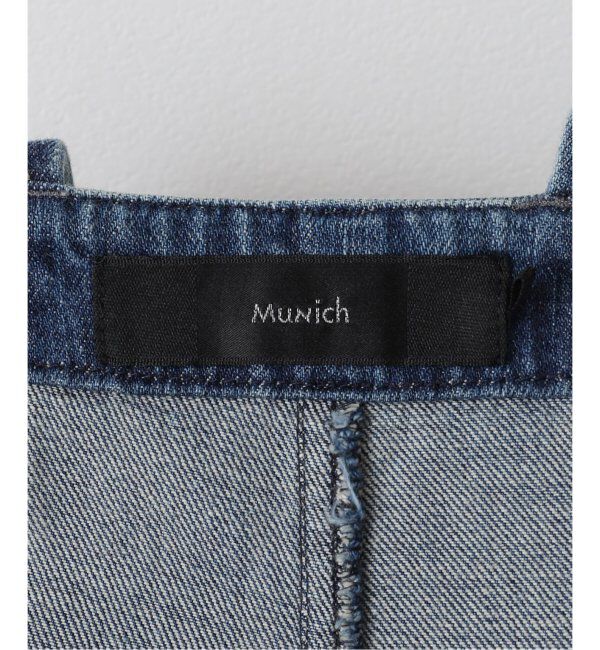  「【洗える】Munich/ミューニック スラブコットンデニムオールインワン」|オールインワン|