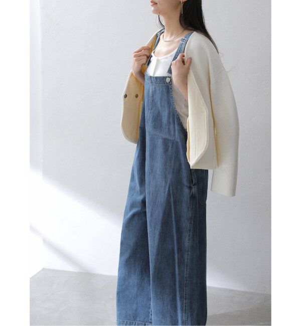  「【洗える】Munich/ミューニック スラブコットンデニムオールインワン」|オールインワン|
