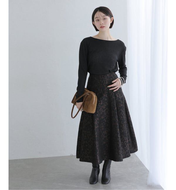  「【洗える】強撚フライスボートネックプルオーバー」|Tシャツ・カットソー|