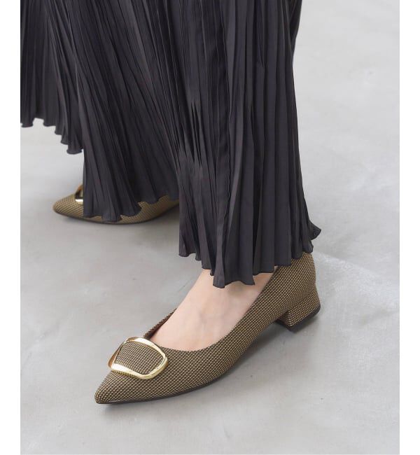  「《追加》3cmポインテッドニュアンスバックルパンプス」|パンプス|