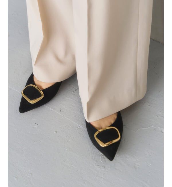  「《追加》3cmポインテッドニュアンスバックルパンプス」|パンプス|