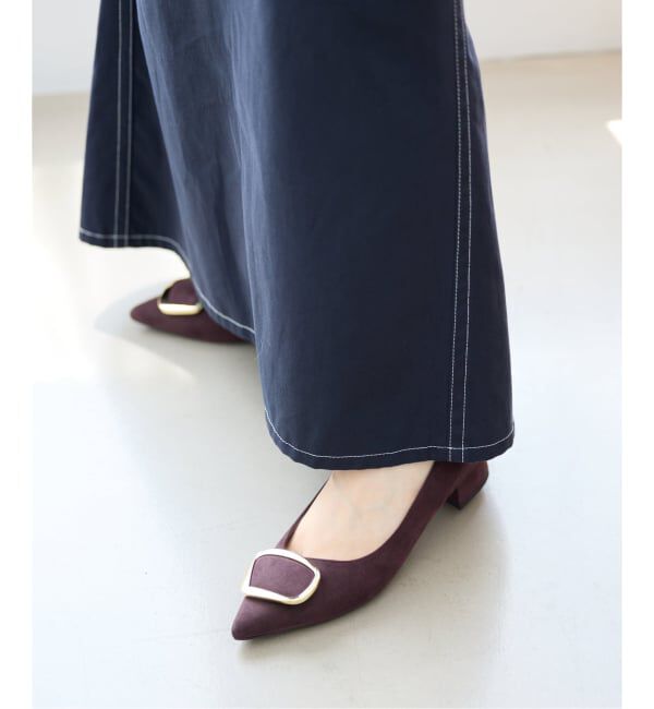  「《追加》3cmポインテッドニュアンスバックルパンプス」|パンプス|