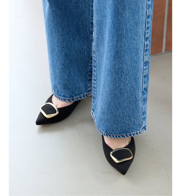  「《追加》3cmポインテッドニュアンスバックルパンプス」|パンプス|