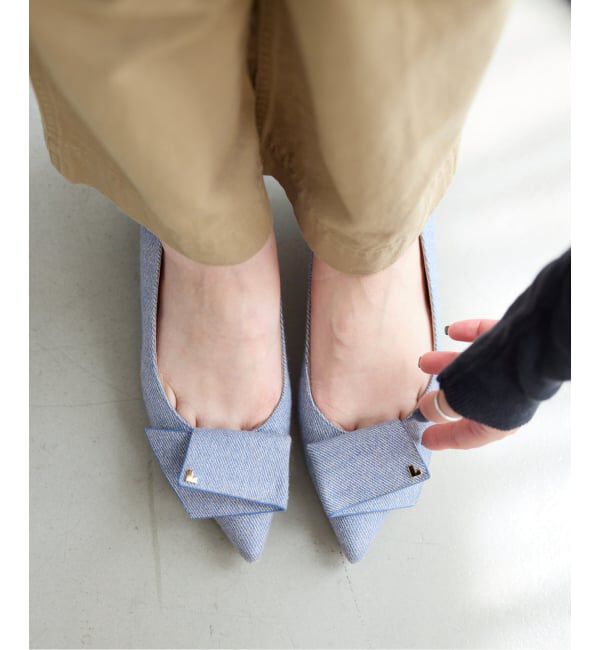  「《追加》3.5cmポインテッドLモチーフパンプス」|パンプス|