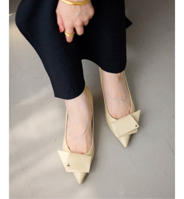  「《追加》3.5cmポインテッドLモチーフパンプス」|パンプス|