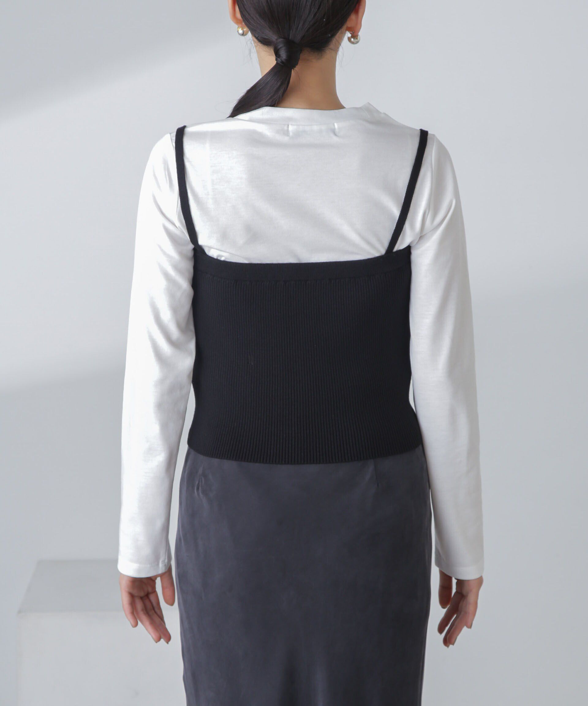 nano･universe「3WAYニットビスチェセットTee」|Tシャツ・カットソー|