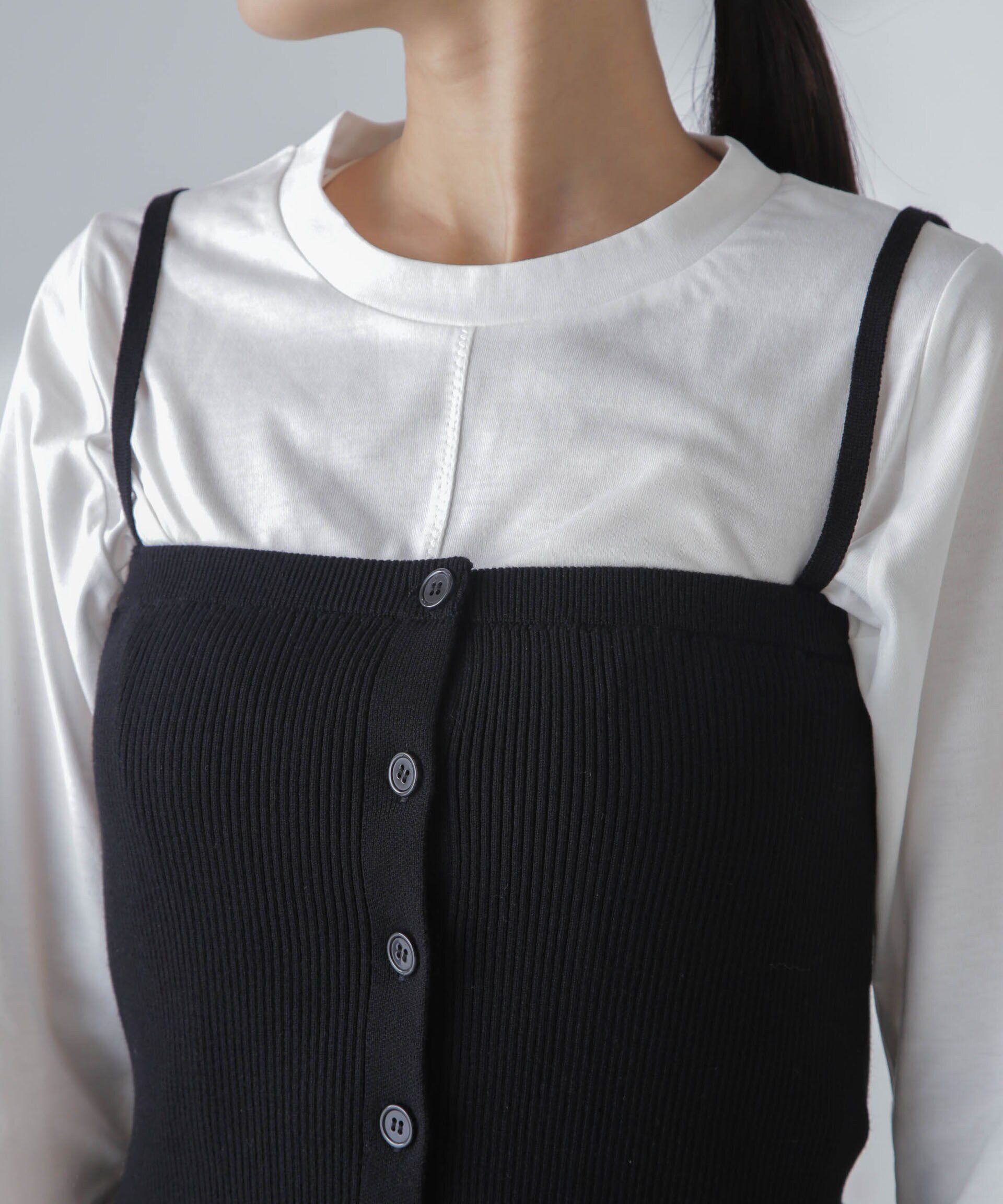 nano･universe「3WAYニットビスチェセットTee」|Tシャツ・カットソー|