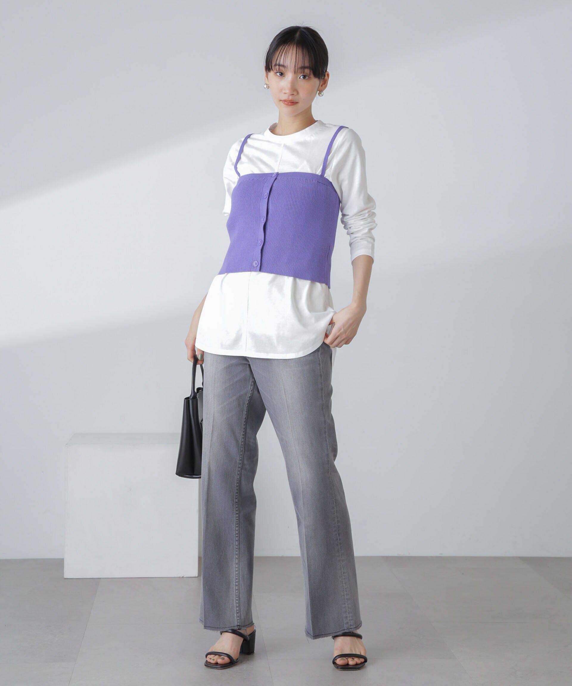 nano･universe「3WAYニットビスチェセットTee」|Tシャツ・カットソー|