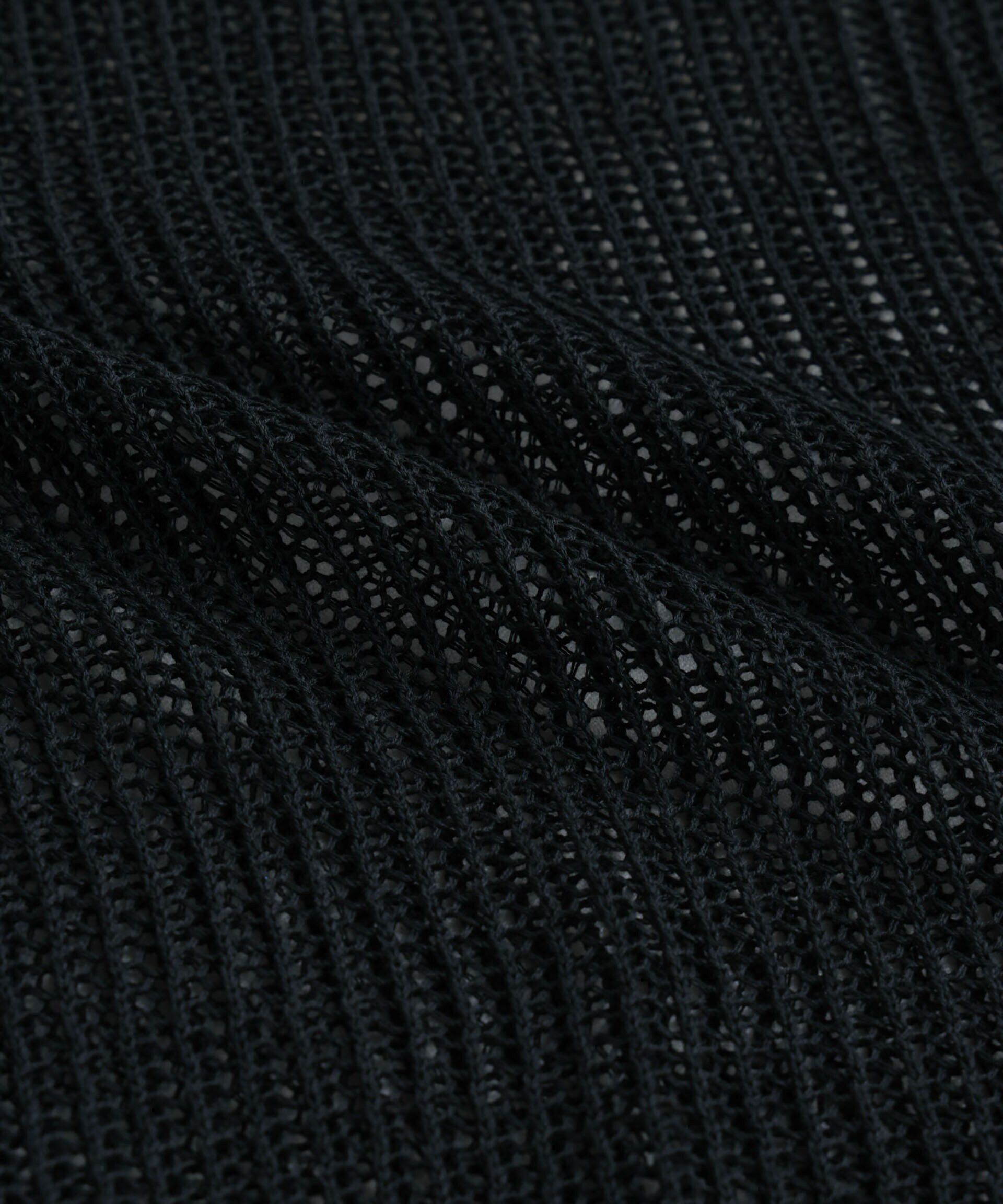 nano･universe「クロップドメッシュニットトップス」|ニット・セーター|