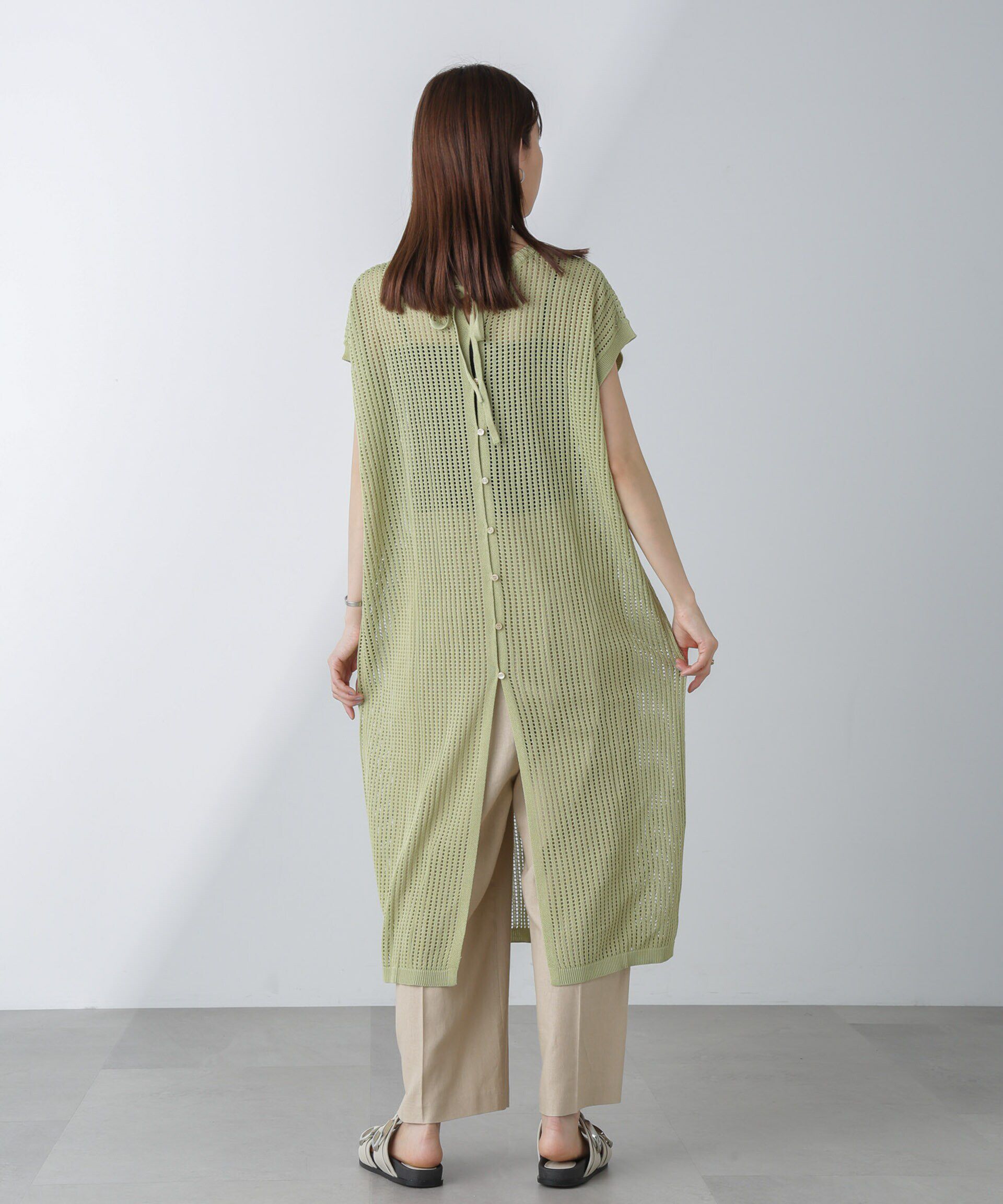 nano･universe「前後2wayメッシュワンピース」|ワンピース|