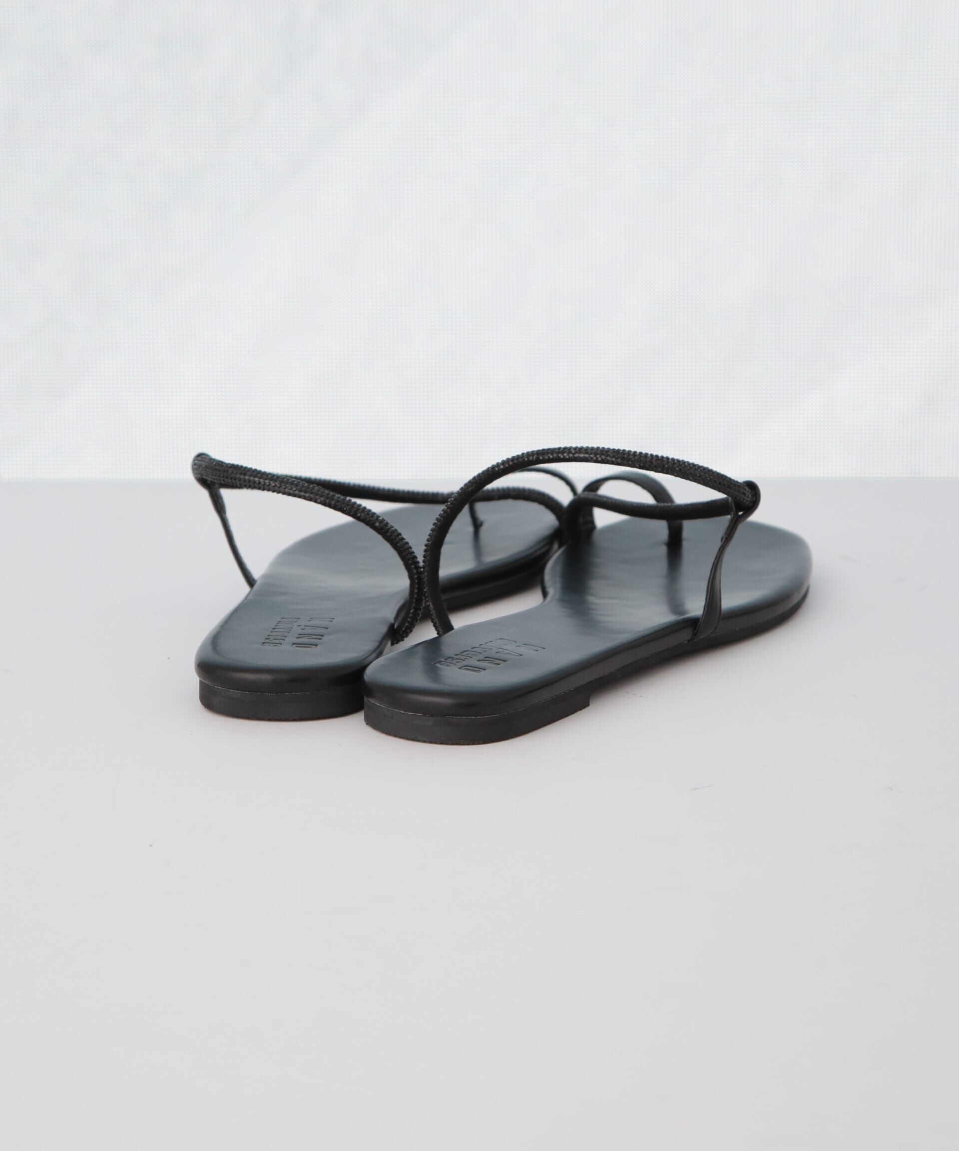 nano･universe「ラインストーントングサンダル」|サンダル|