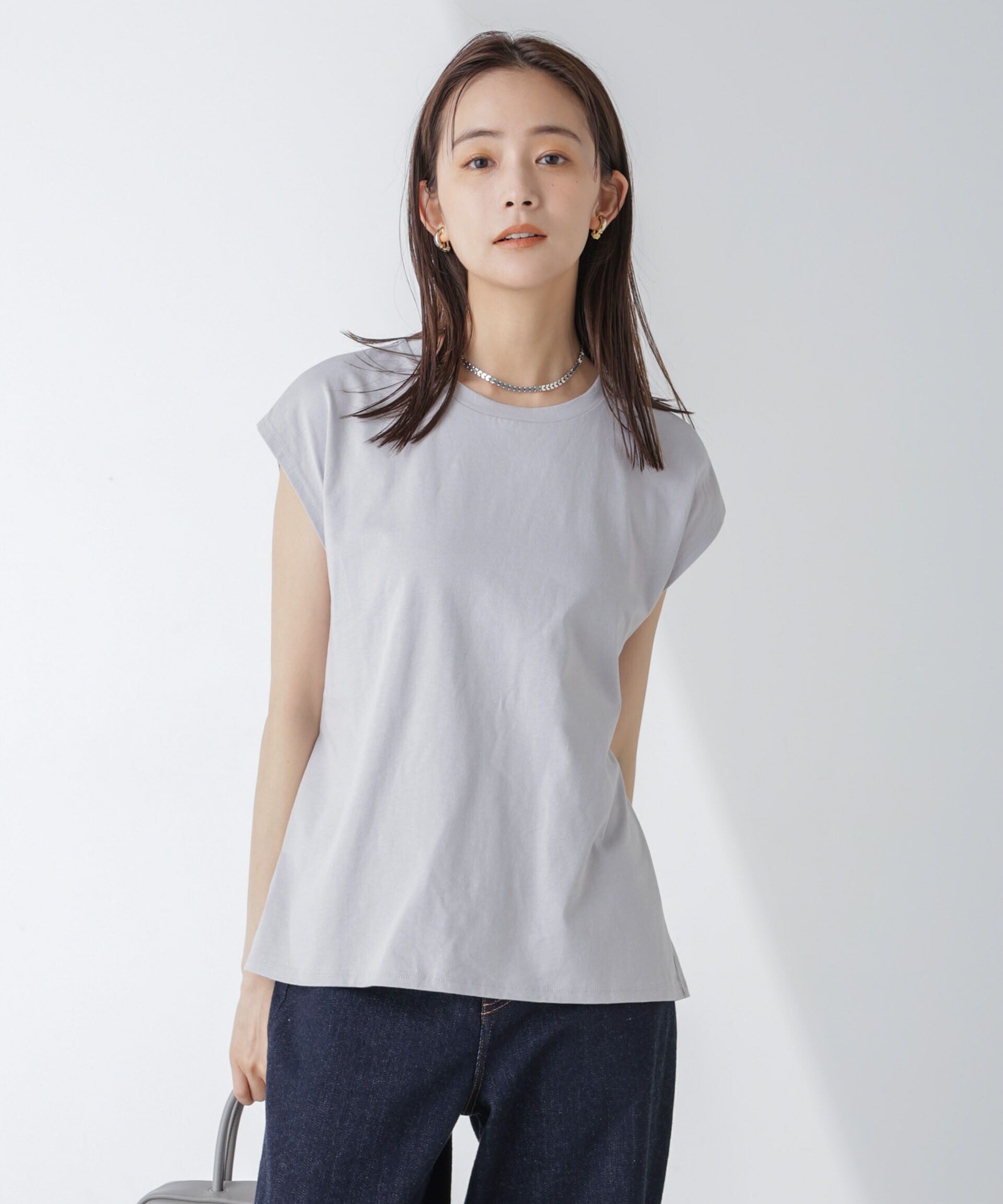 nano･universe「バックギャザーオープンデザイントップス」|Tシャツ・カットソー|