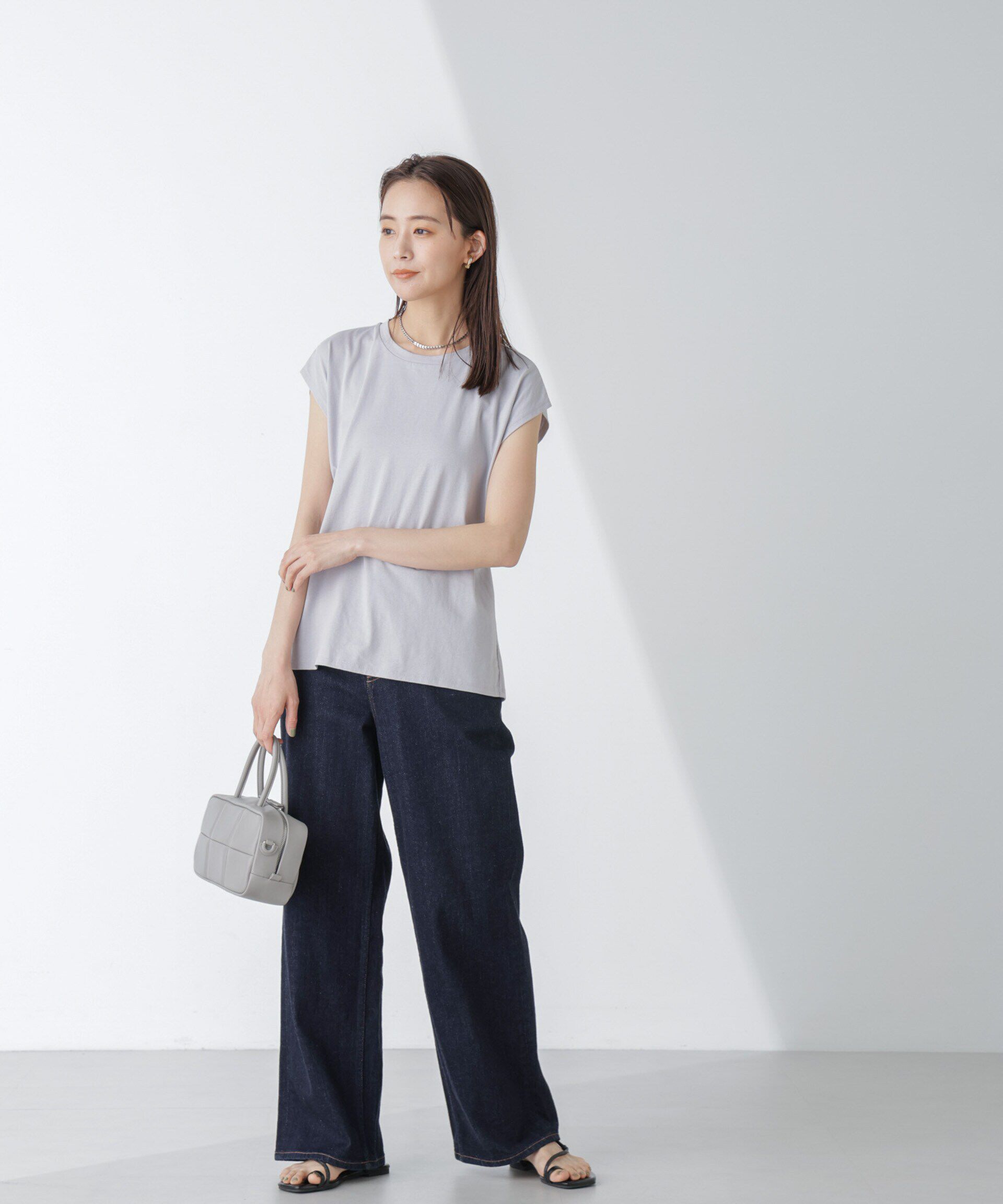 nano･universe「バックギャザーオープンデザイントップス」|Tシャツ・カットソー|