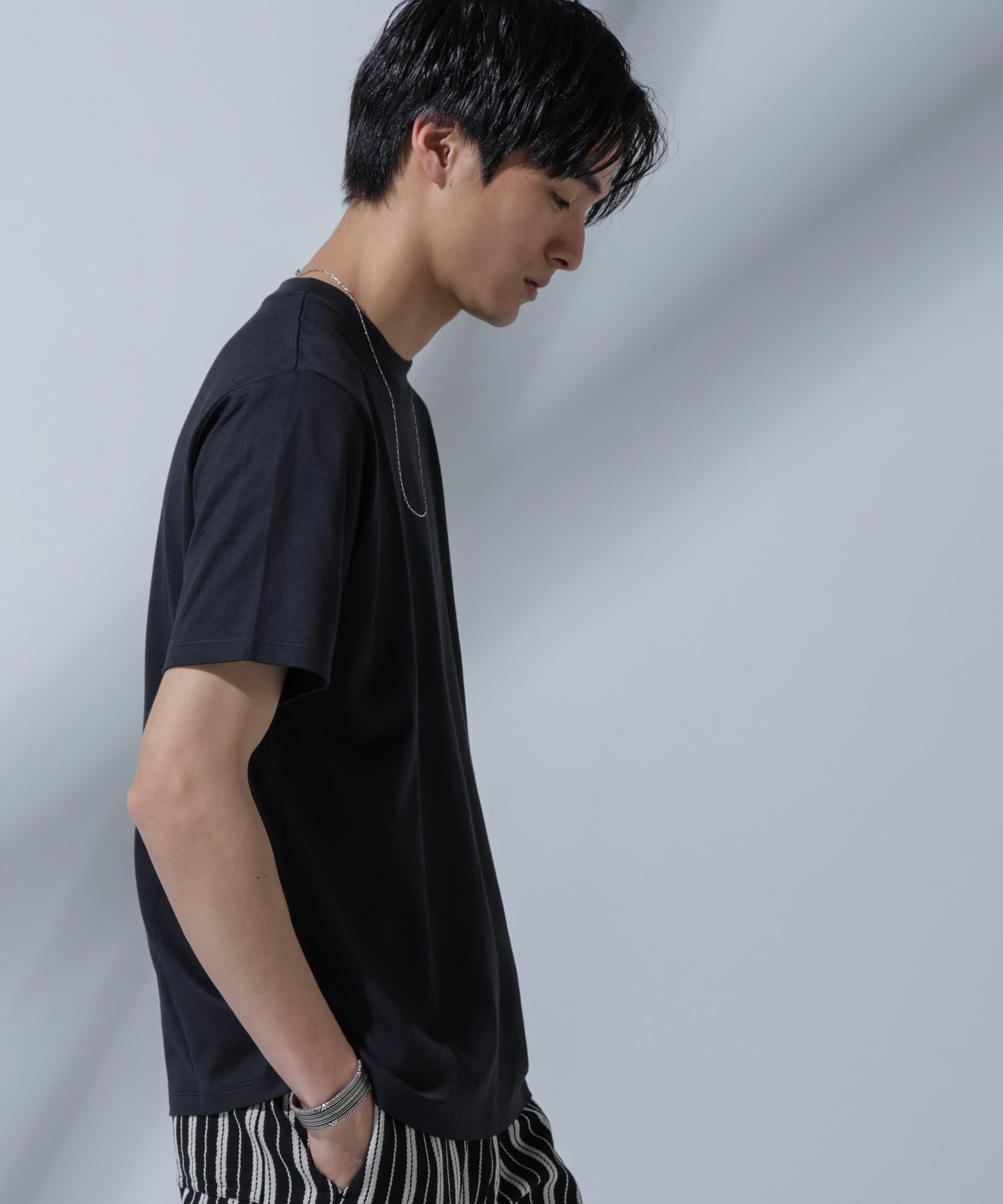 nano･universe「<追加生産>Anti Soaked(R) 汗染み防止 クルーネックTシャツ」|Tシャツ・カットソー|