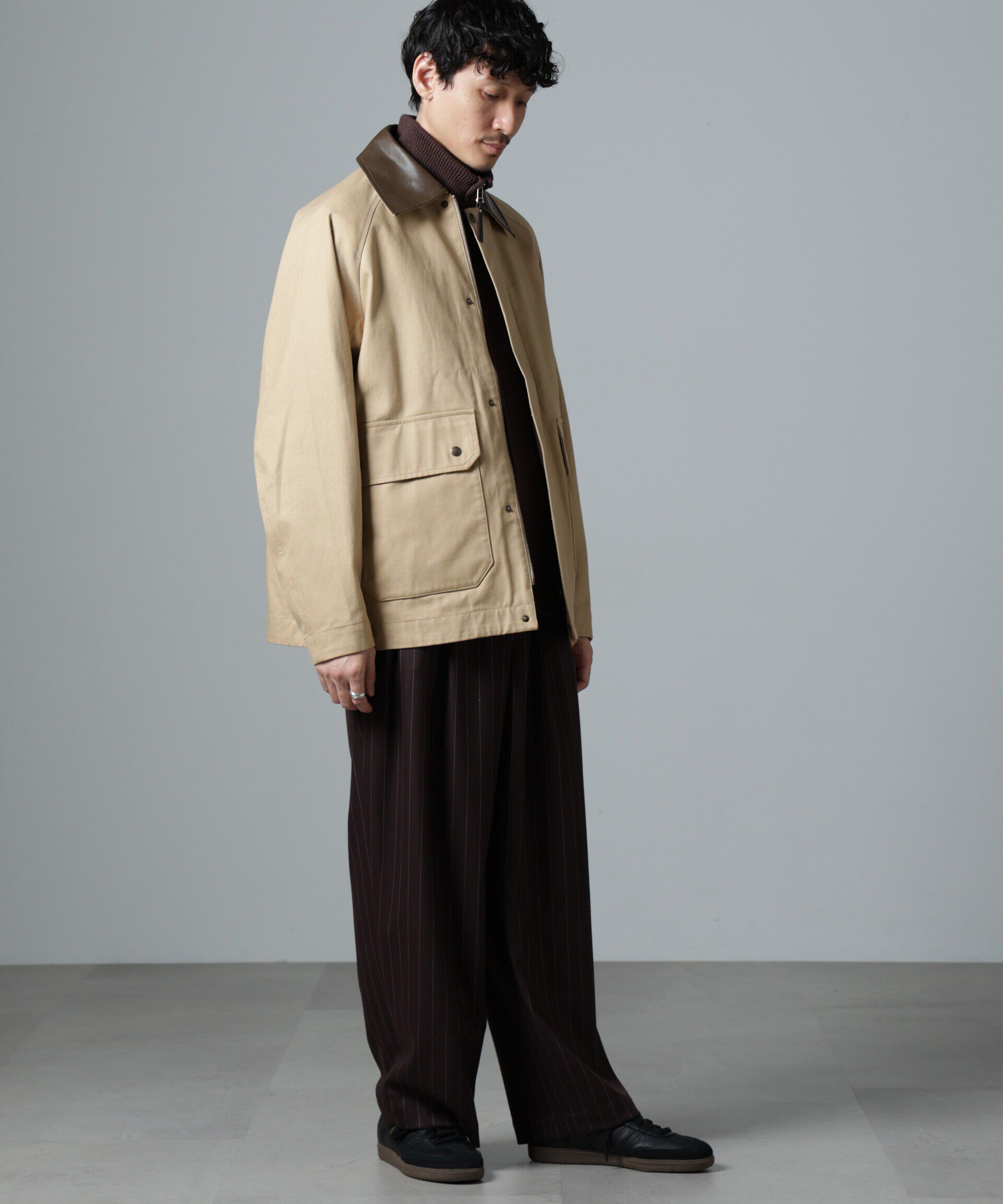 nano･universe「｢大人のﾜｲﾄﾞﾊﾟﾝﾂ｣ﾋﾟﾝｽﾄﾗｲﾌﾟﾌﾗﾝﾈﾙ2ﾀｯｸﾜｲﾄ」|チノ|