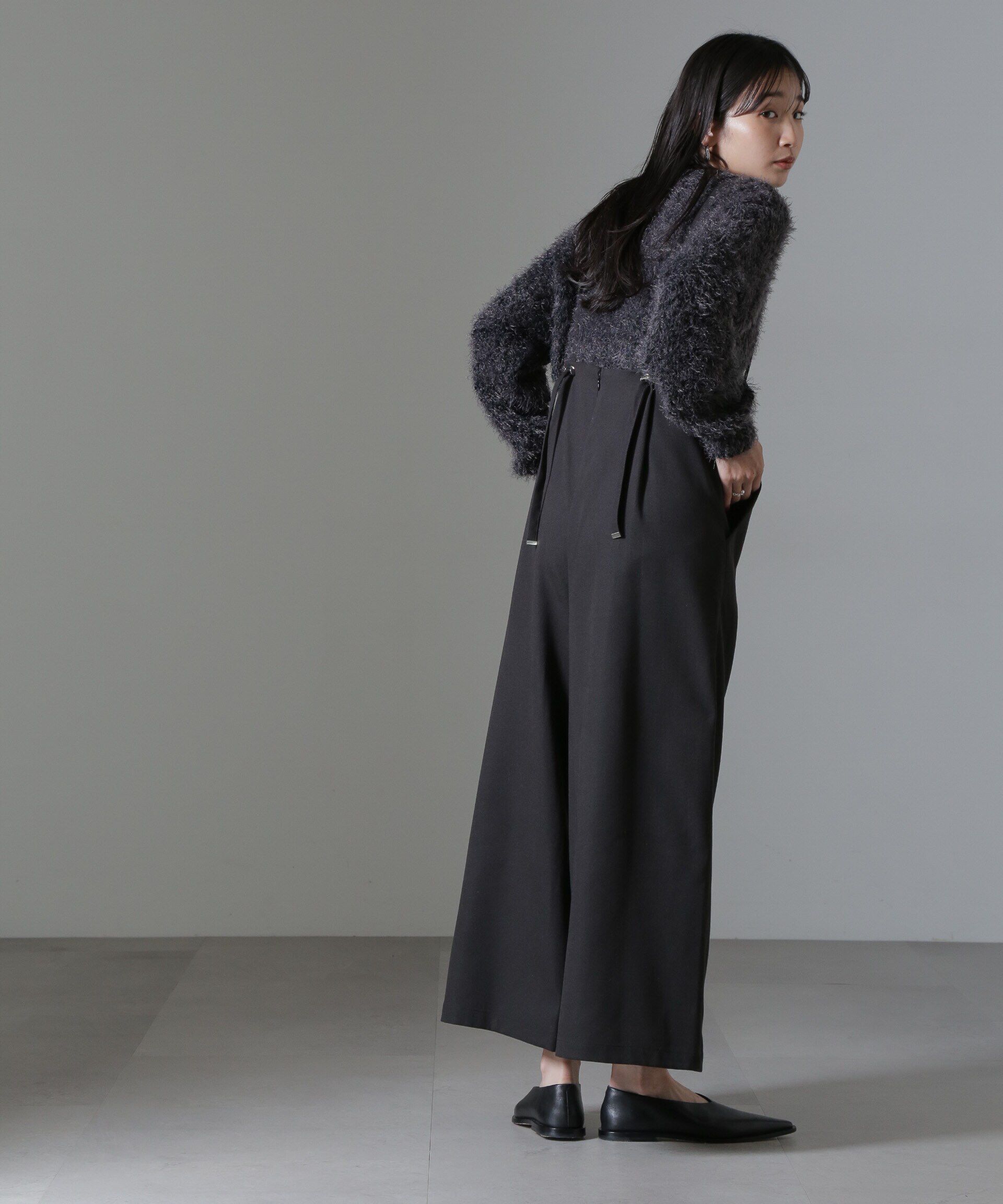 nano･universe「モールフェザークロップドニットトップス」|ニット・セーター|