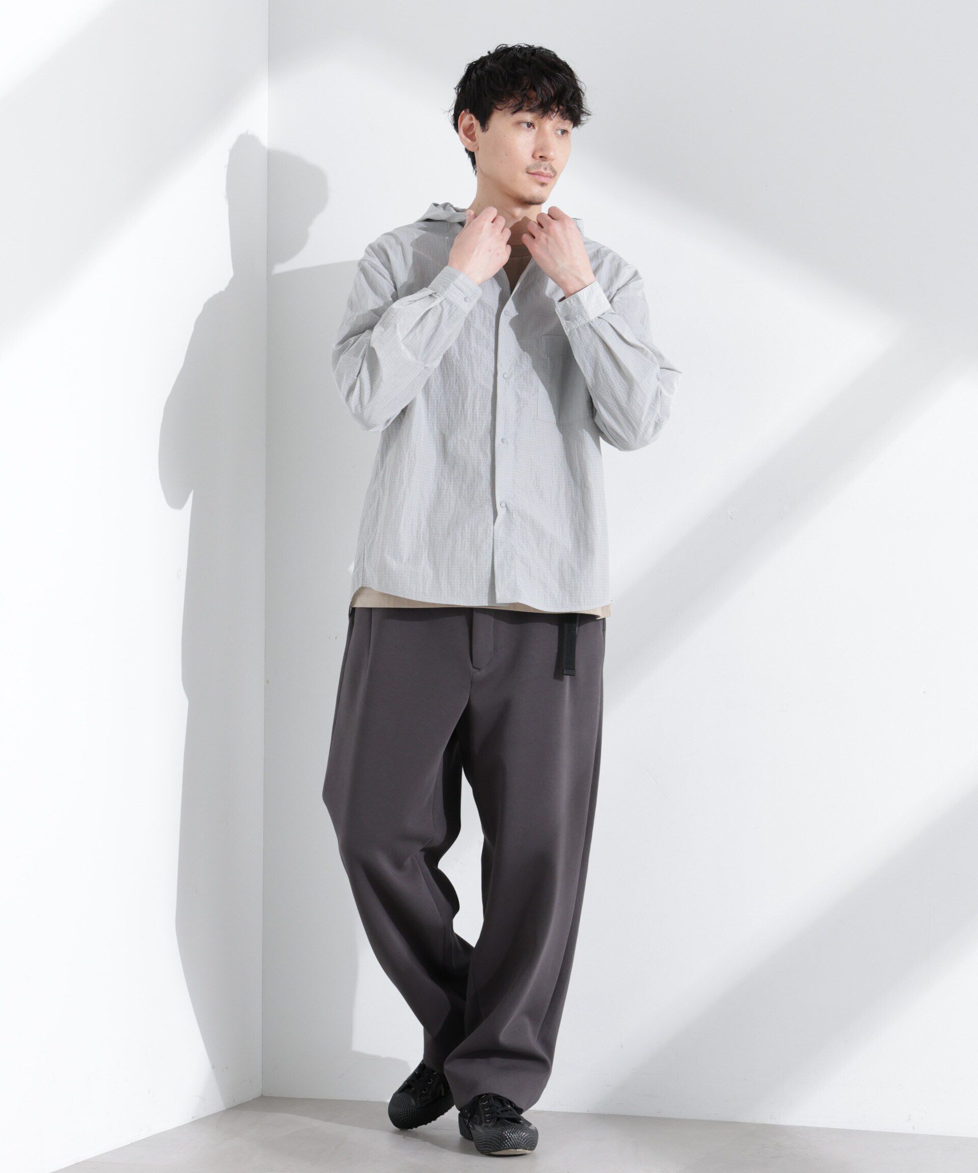 nano･universe「「NJ/CLUB」 ストレッチポンチテーパードパンツ」|チノ|