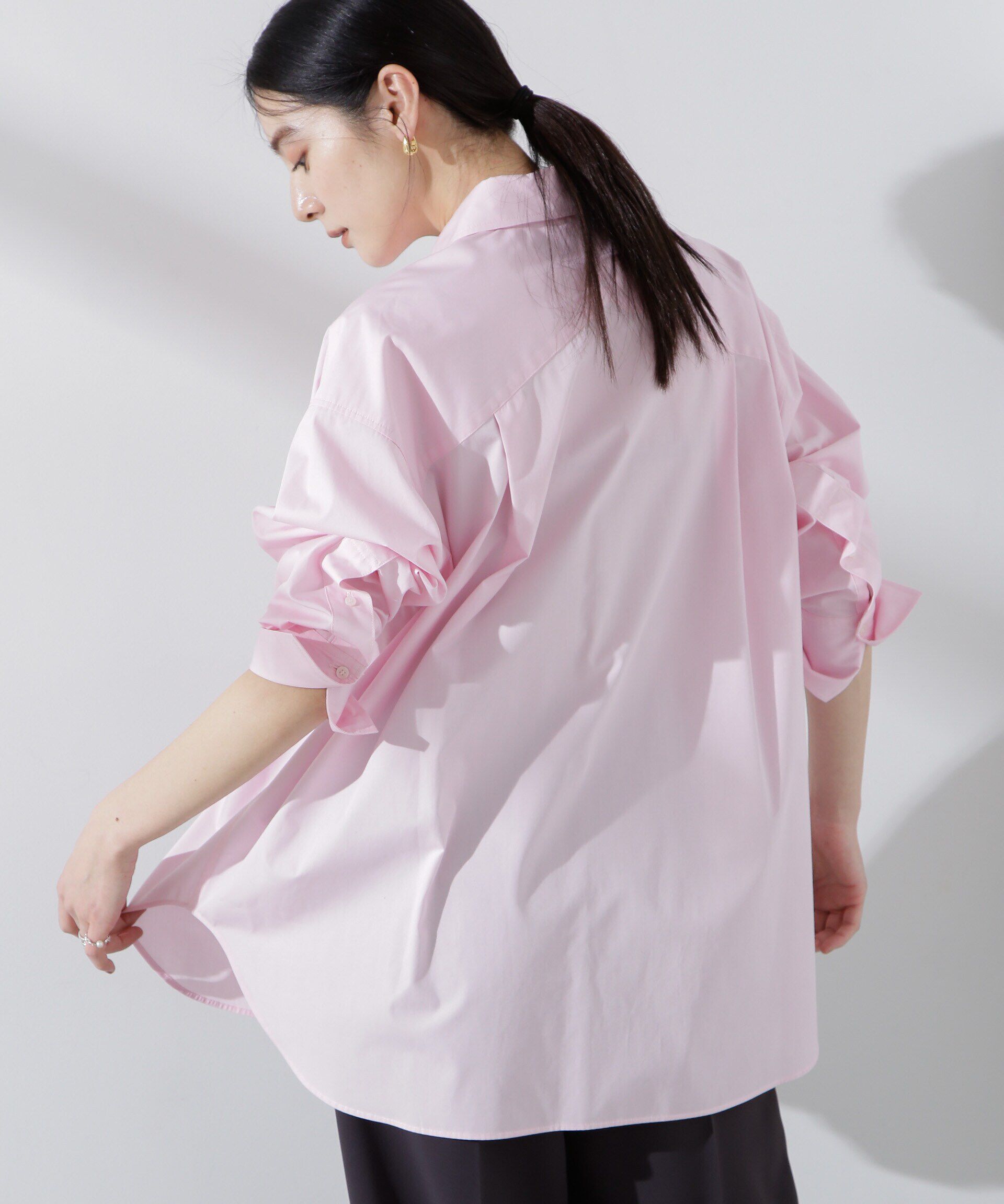 nano･universe「バッククロスオーバーシャツ」|シャツ・ブラウス|