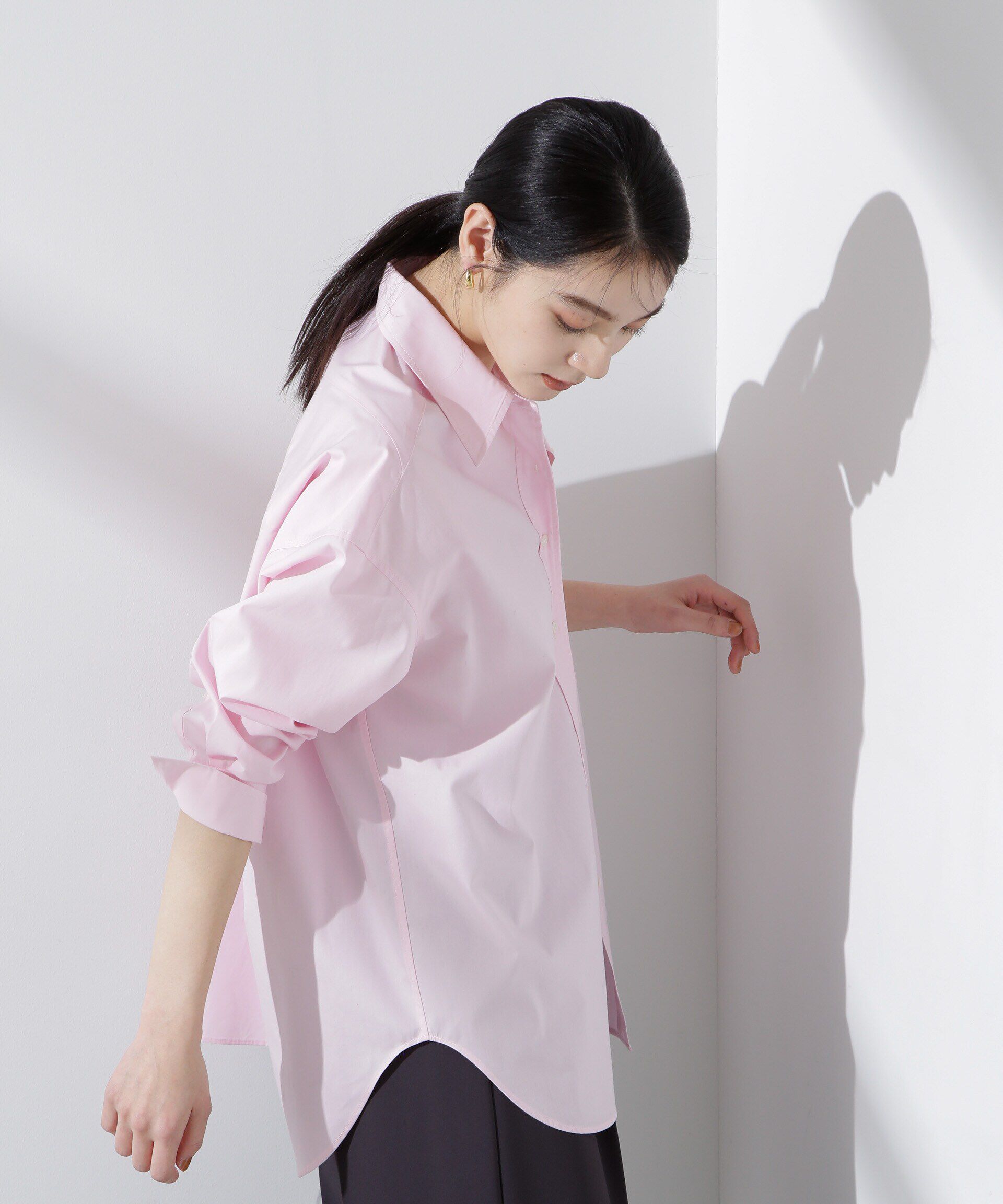 nano･universe「バッククロスオーバーシャツ」|シャツ・ブラウス|