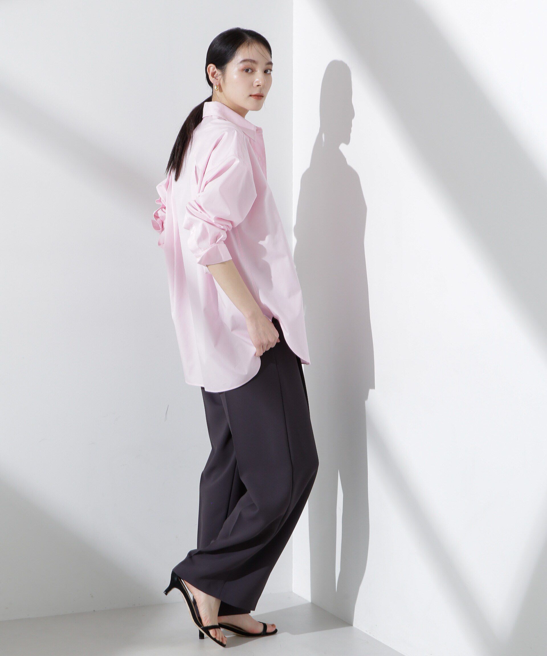 nano･universe「バッククロスオーバーシャツ」|シャツ・ブラウス|