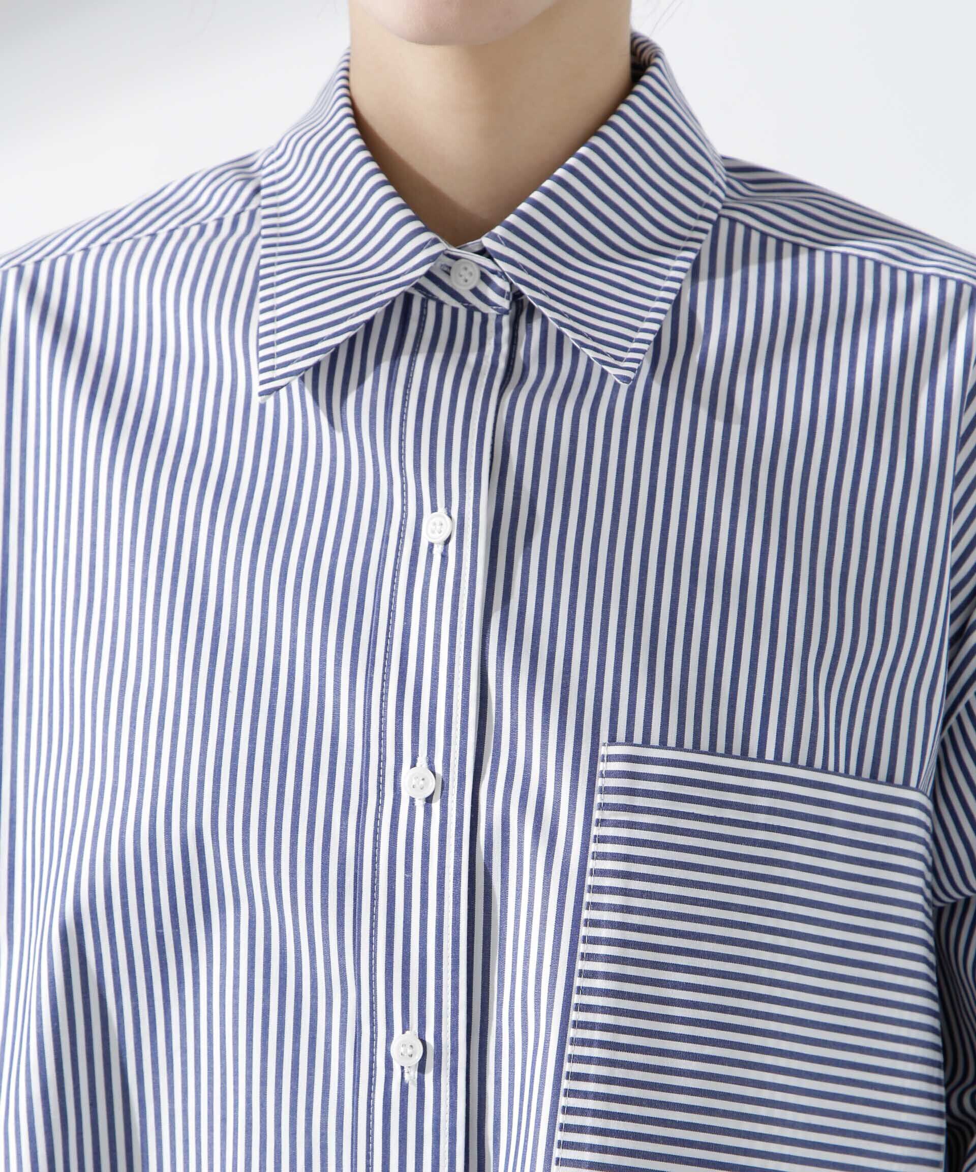 nano･universe「バッククロスオーバーシャツ」|シャツ・ブラウス|