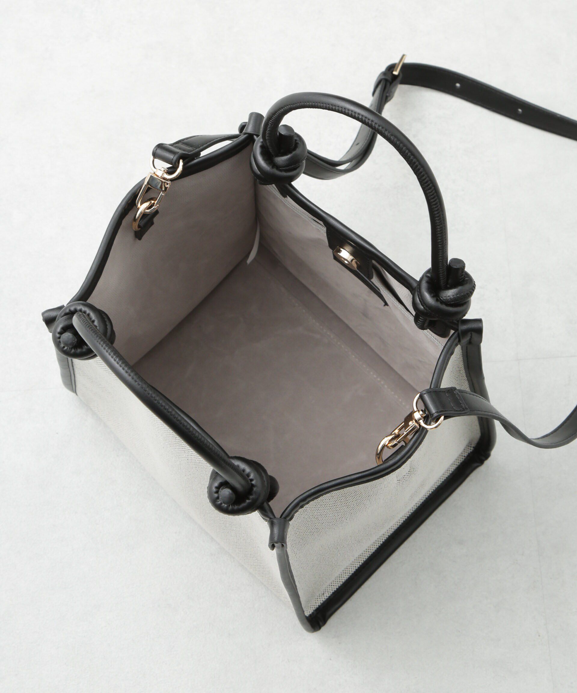 nano･universe「キャンバス&times;フェイクレザーコンビトート」|ショルダー・メッセンジャー|