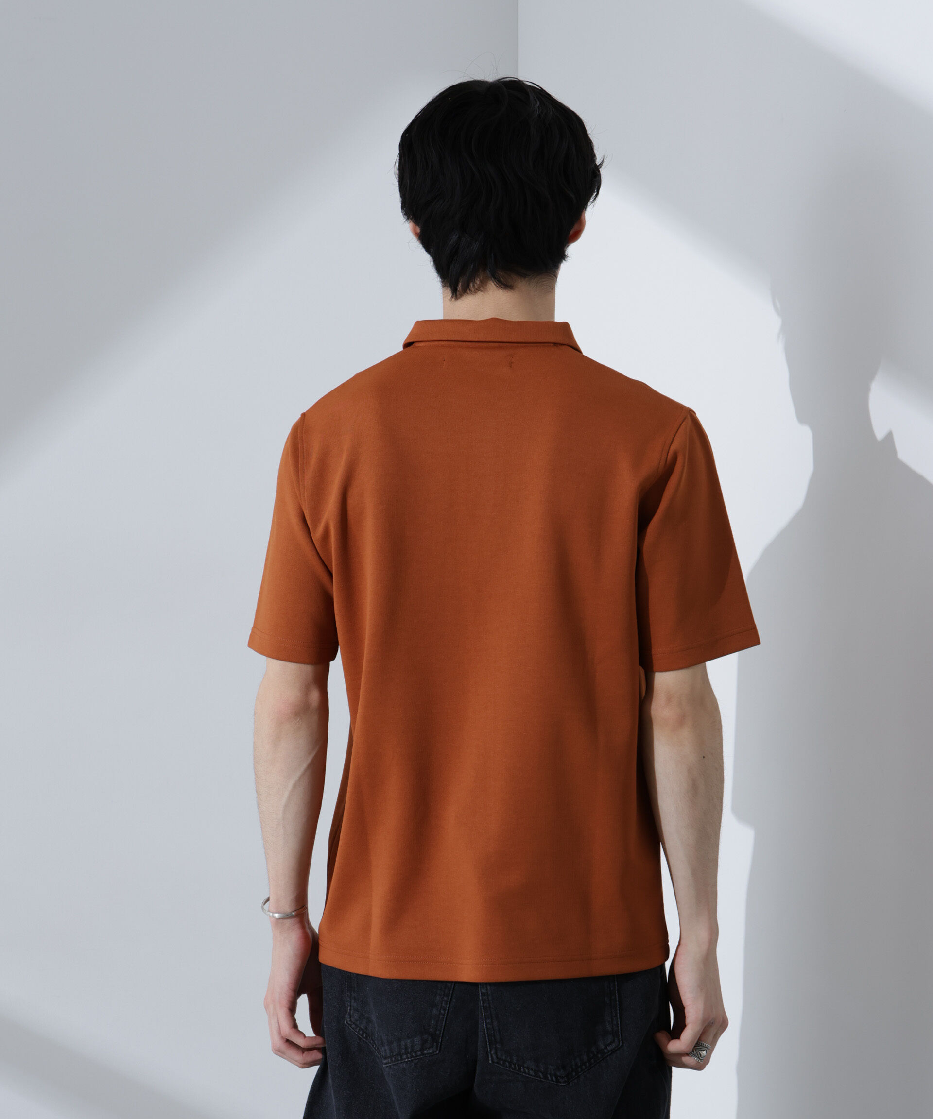 nano･universe「T/C天竺ポロシャツ 半袖」|Tシャツ・カットソー|