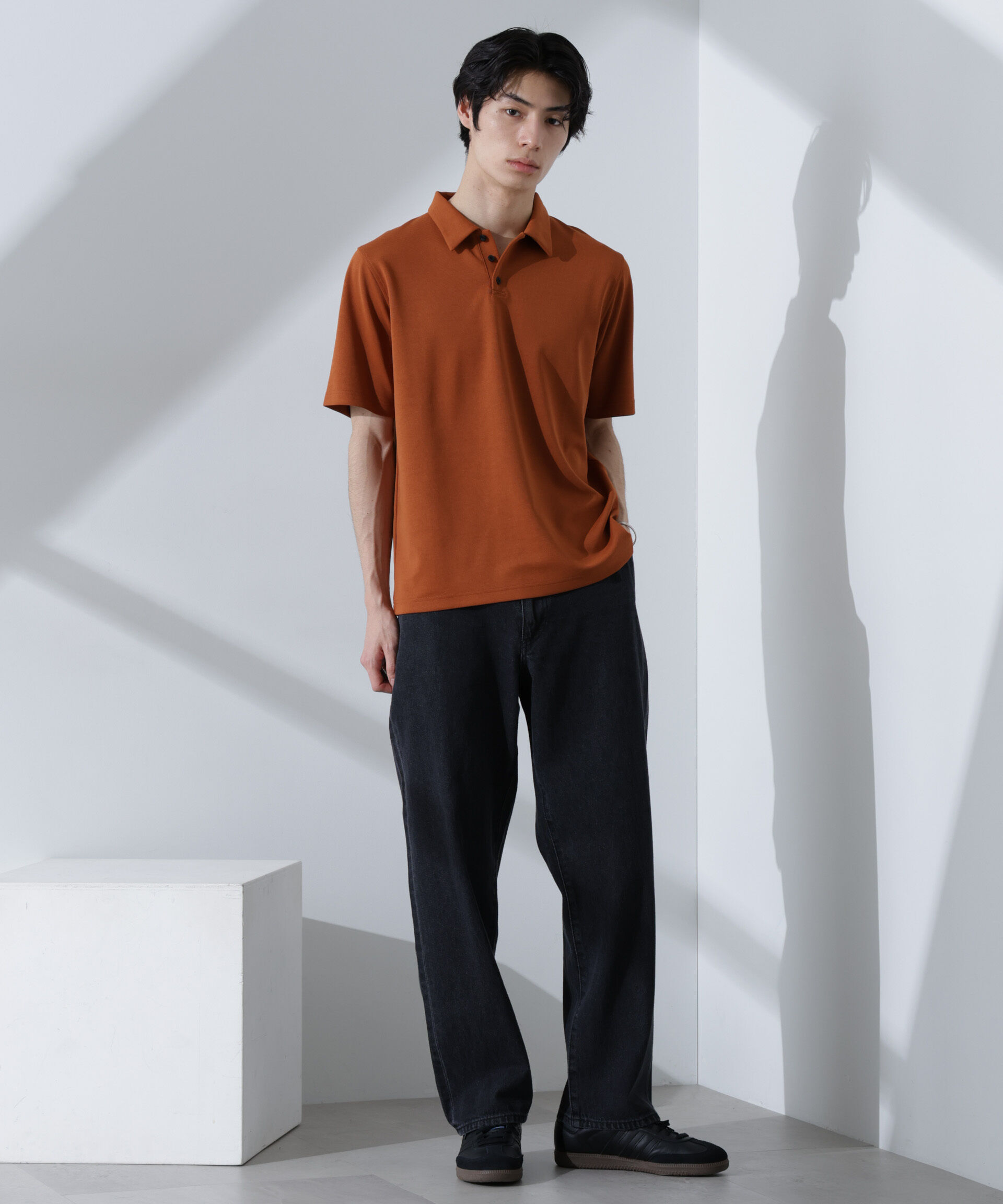 nano･universe「T/C天竺ポロシャツ 半袖」|Tシャツ・カットソー|