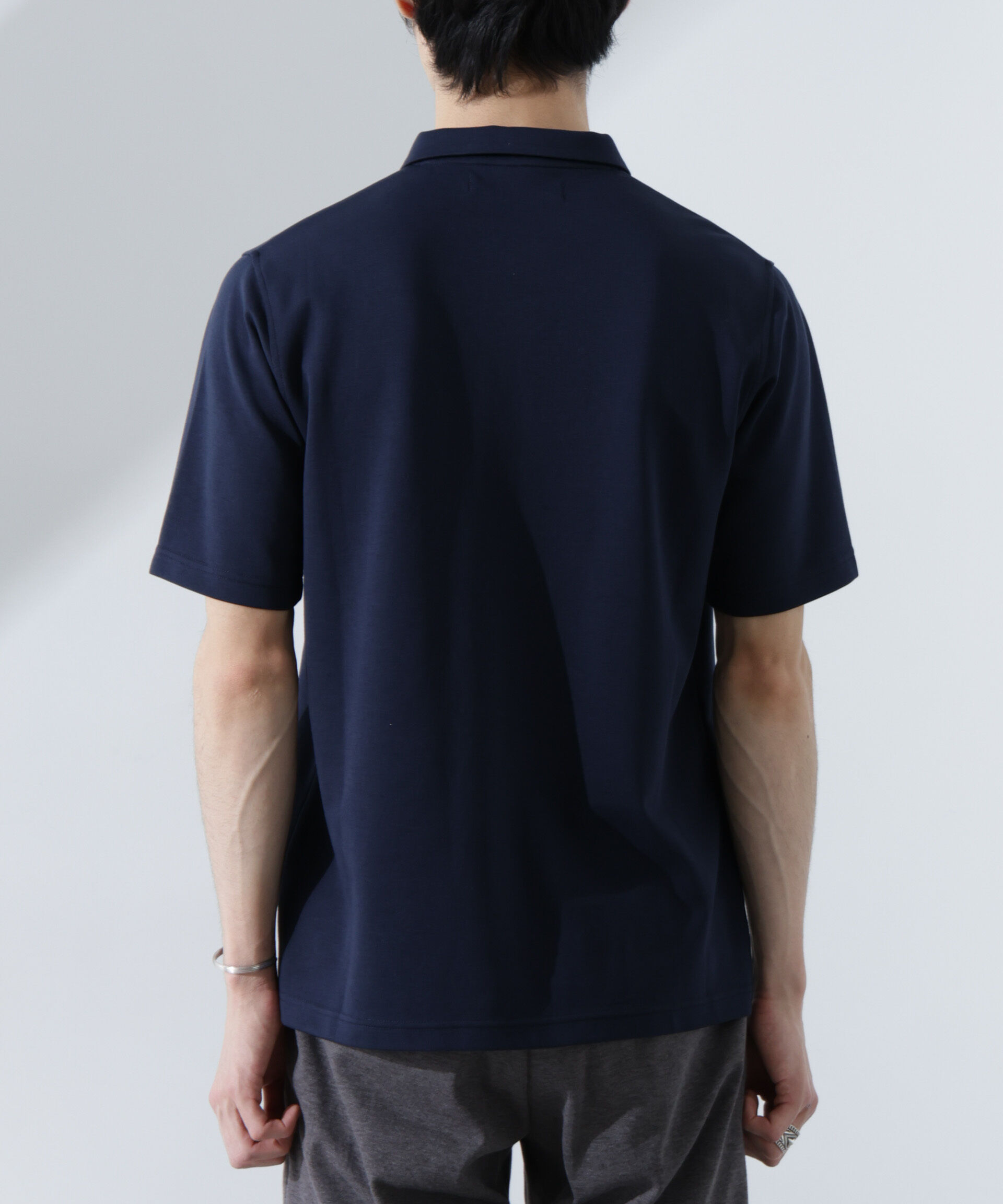 nano･universe「T/C天竺ポロシャツ 半袖」|Tシャツ・カットソー|