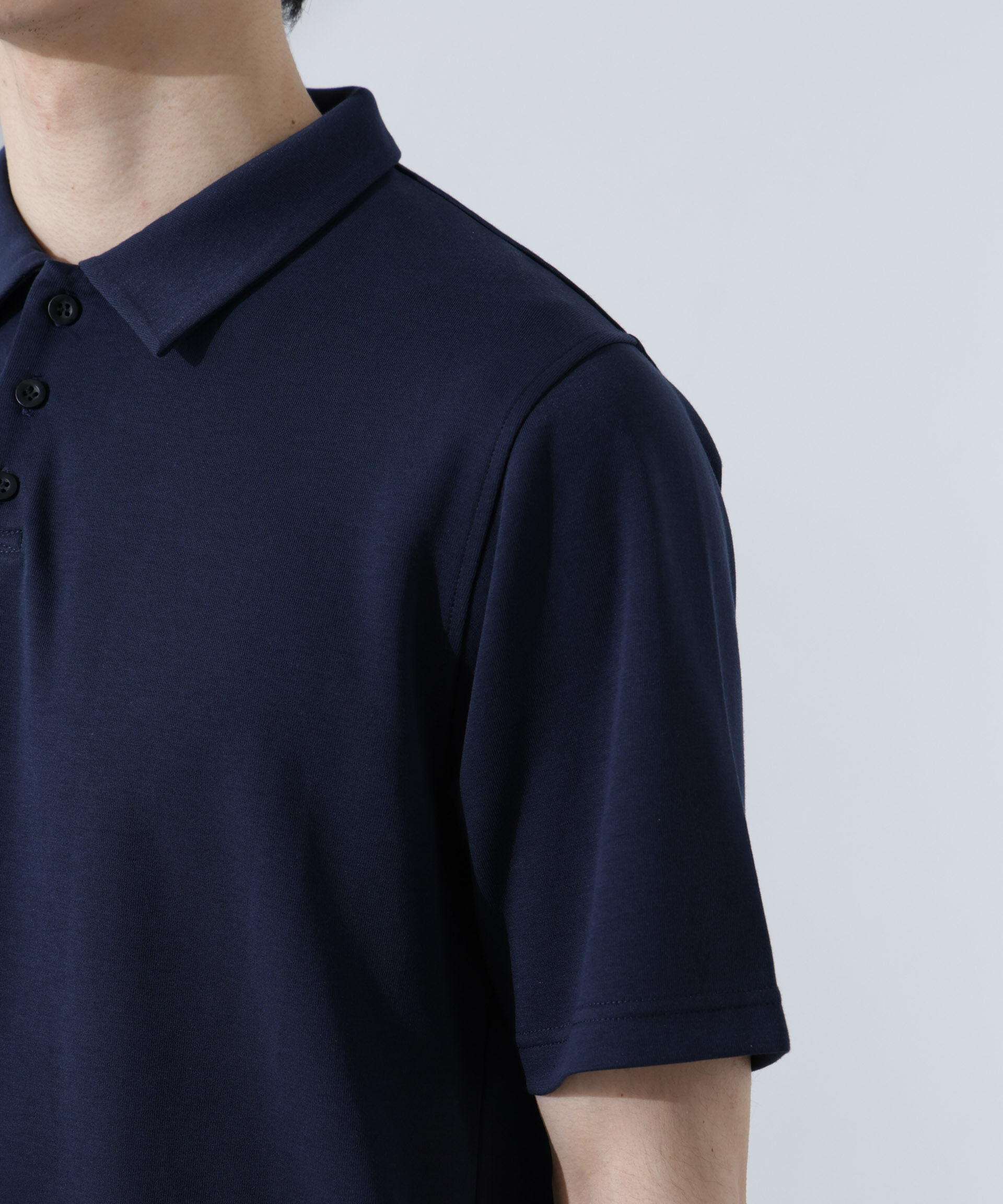 nano･universe「T/C天竺ポロシャツ 半袖」|Tシャツ・カットソー|