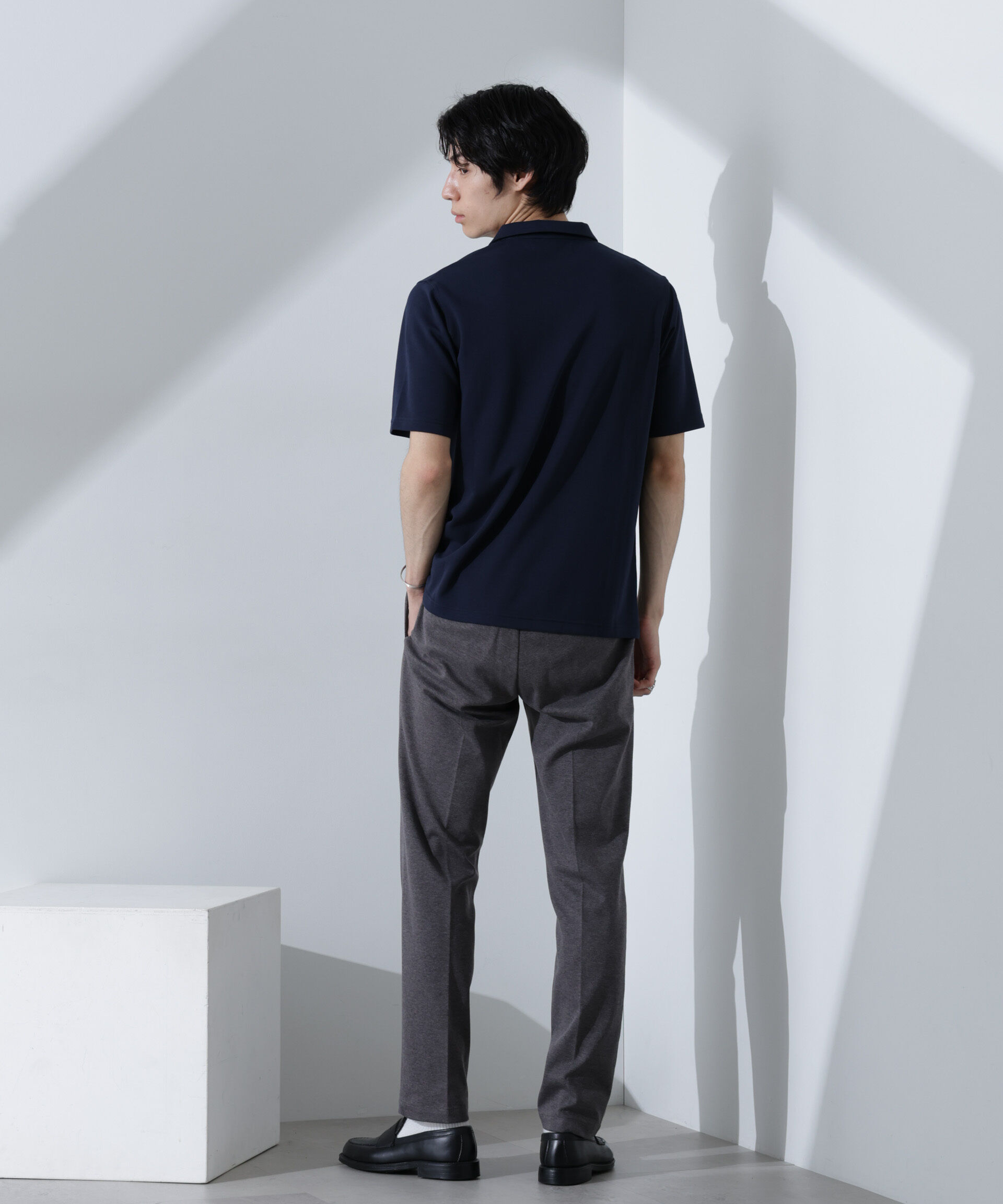 nano･universe「T/C天竺ポロシャツ 半袖」|Tシャツ・カットソー|