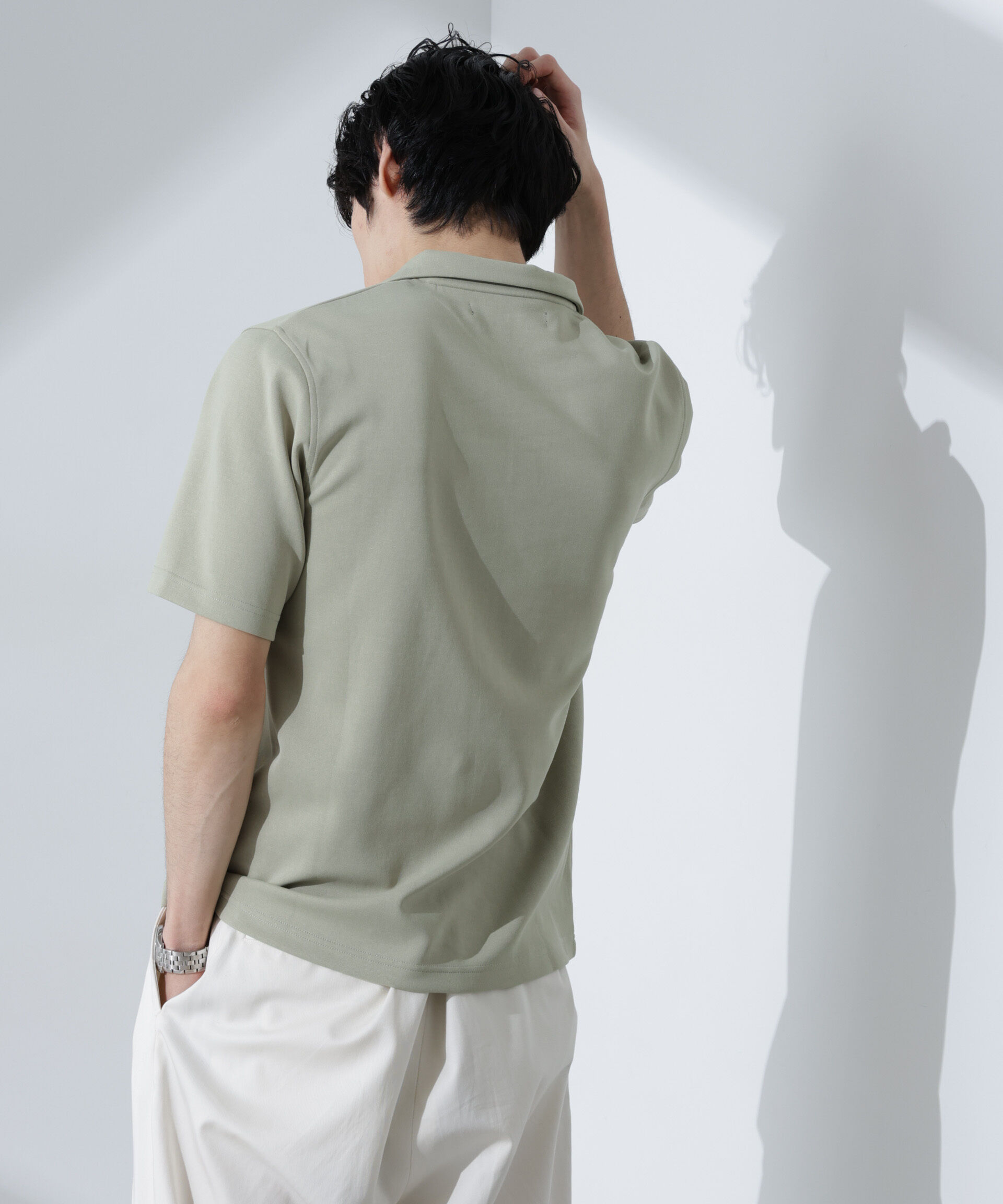 nano･universe「T/C天竺ポロシャツ 半袖」|Tシャツ・カットソー|