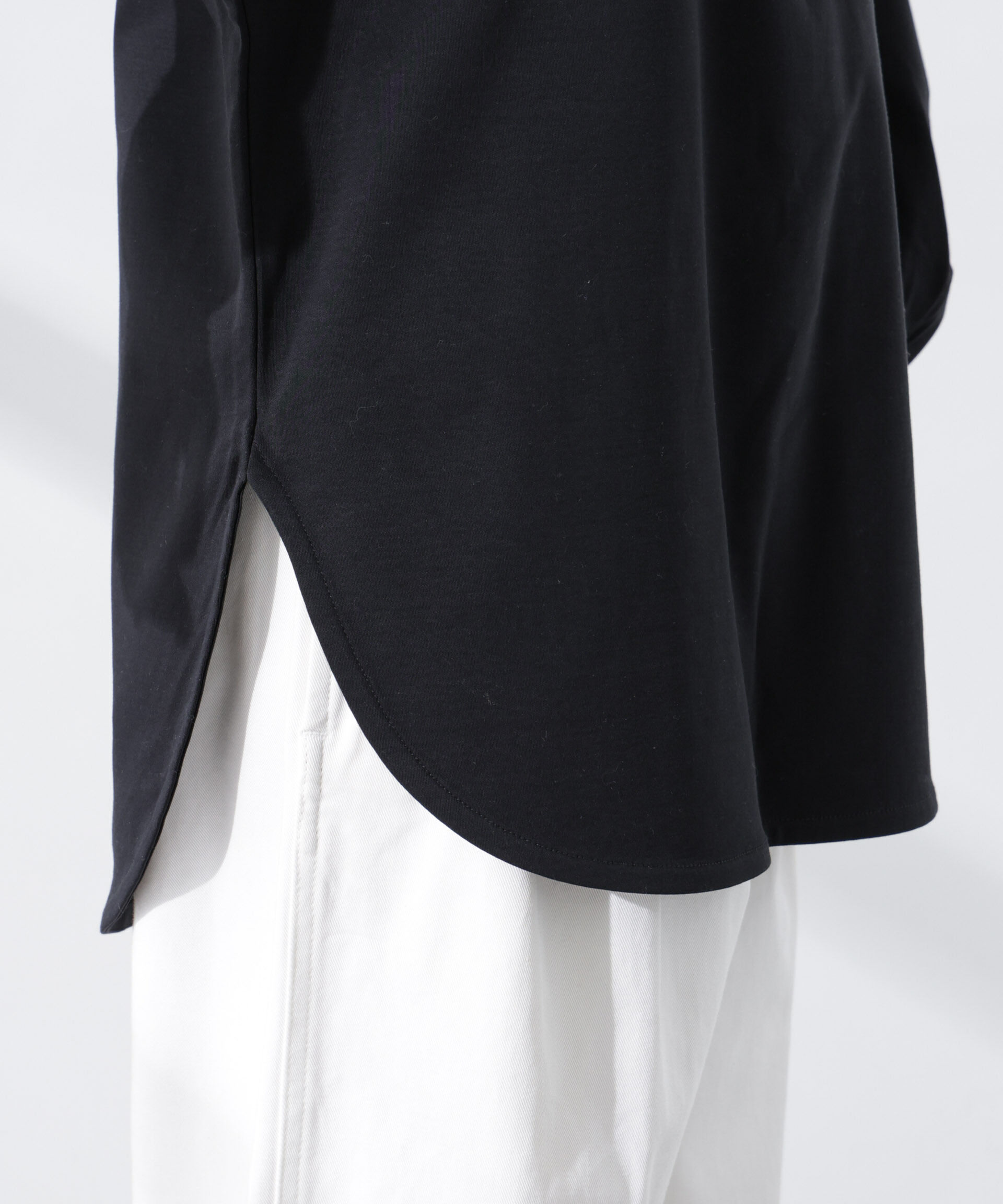 nano･universe「Anti SmellスムースシルケットロングスリーブTシャツ」|Tシャツ・カットソー|