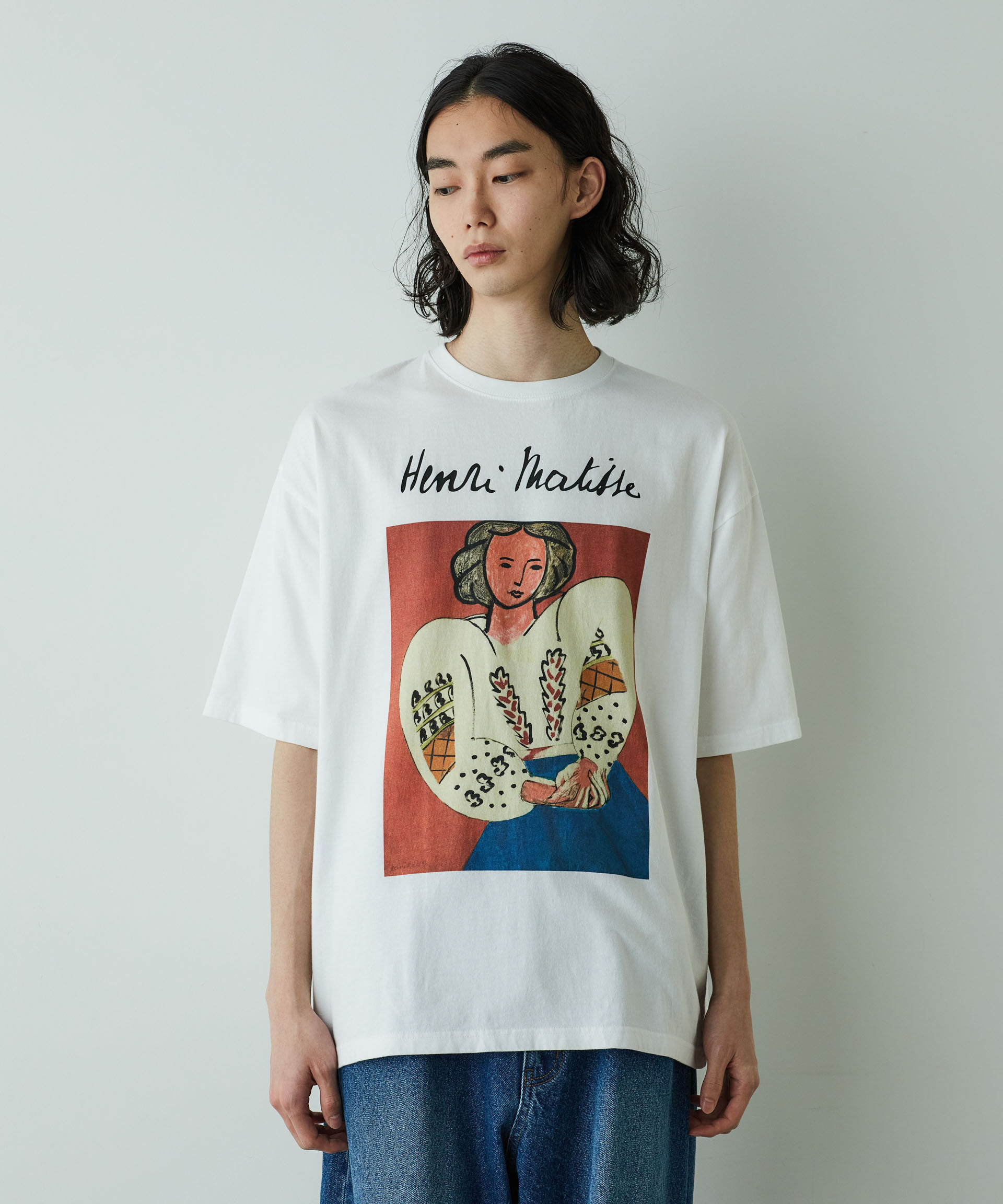 nano･universe「｢HOTEL PALACE｣オテルパラス アンリマティス アートグラフィックTシャツA」|Tシャツ・カットソー|ホワイト