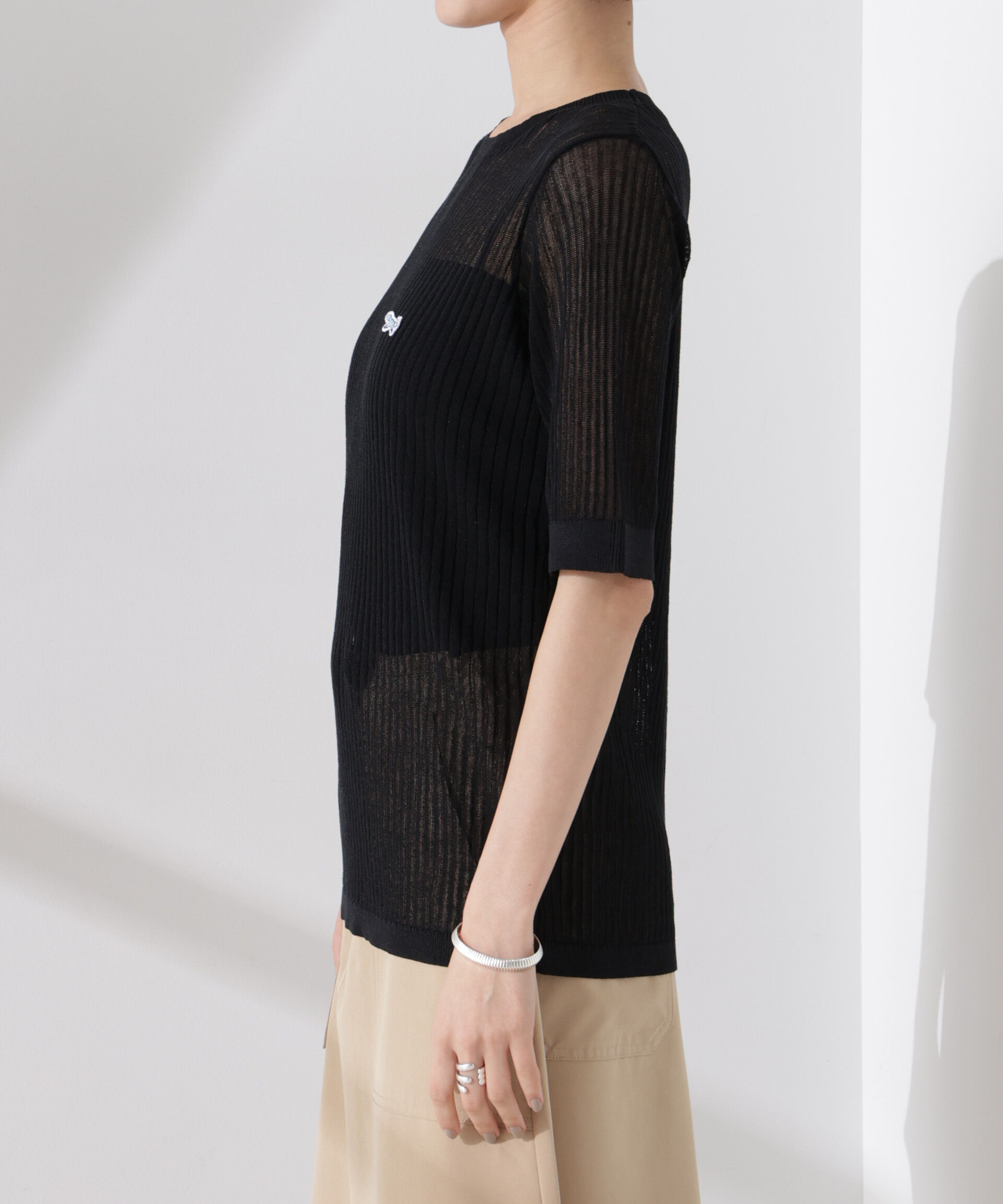 nano･universe「PENNEYS別注TheFOXシアーリブニットトップス」|ニット・セーター|