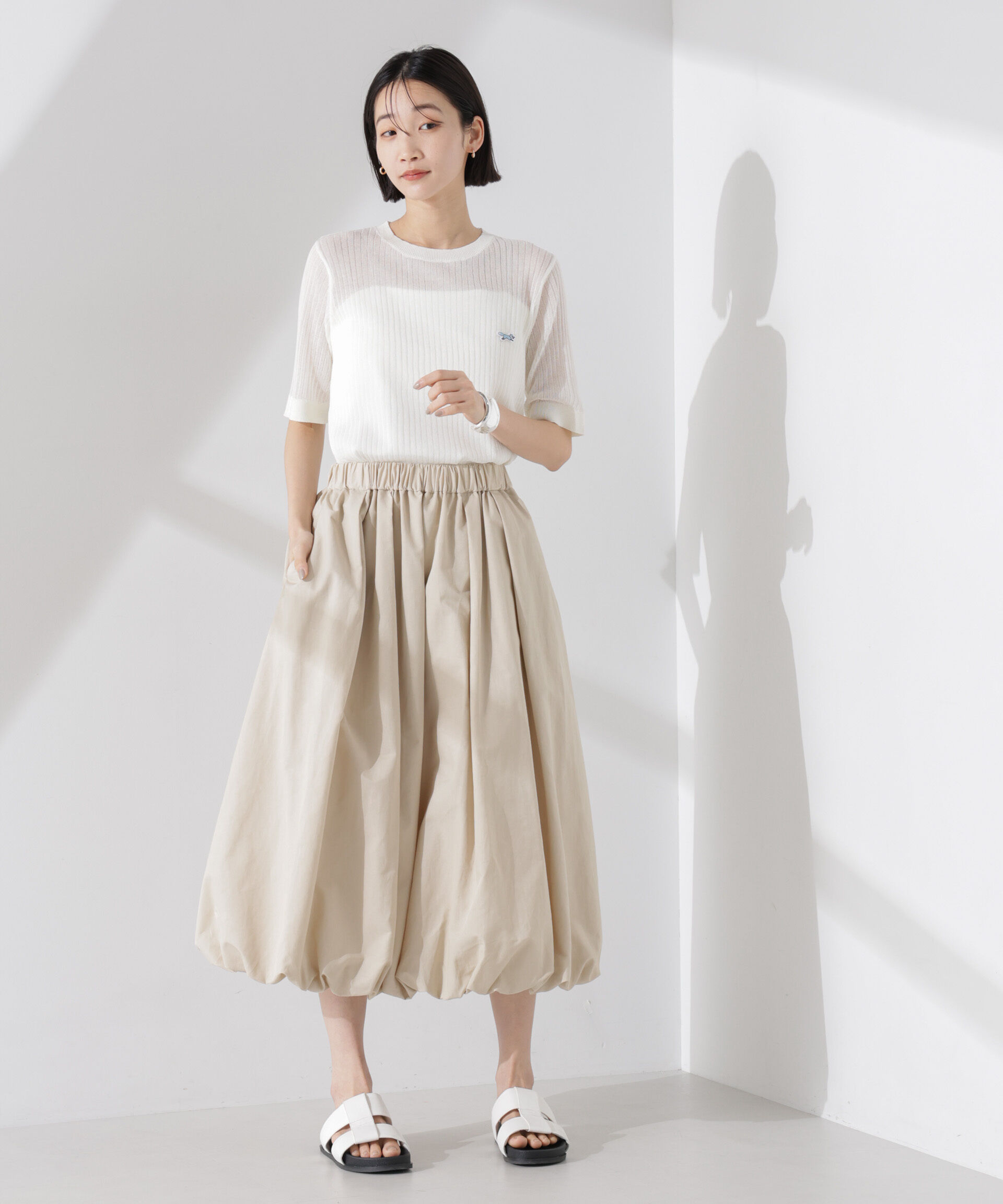 nano･universe「PENNEYS別注TheFOXシアーリブニットトップス」|ニット・セーター|