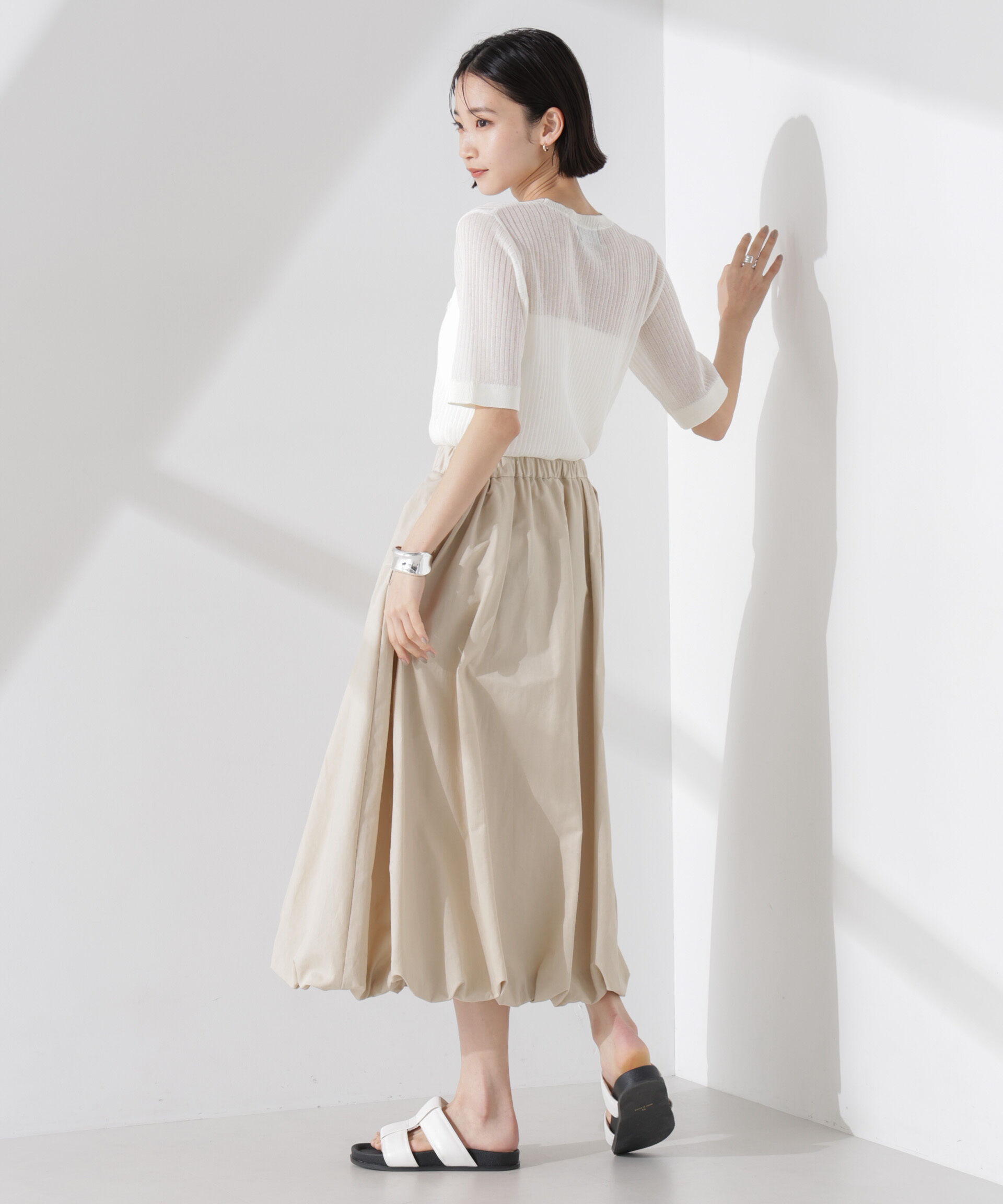 nano･universe「PENNEYS別注TheFOXシアーリブニットトップス」|ニット・セーター|