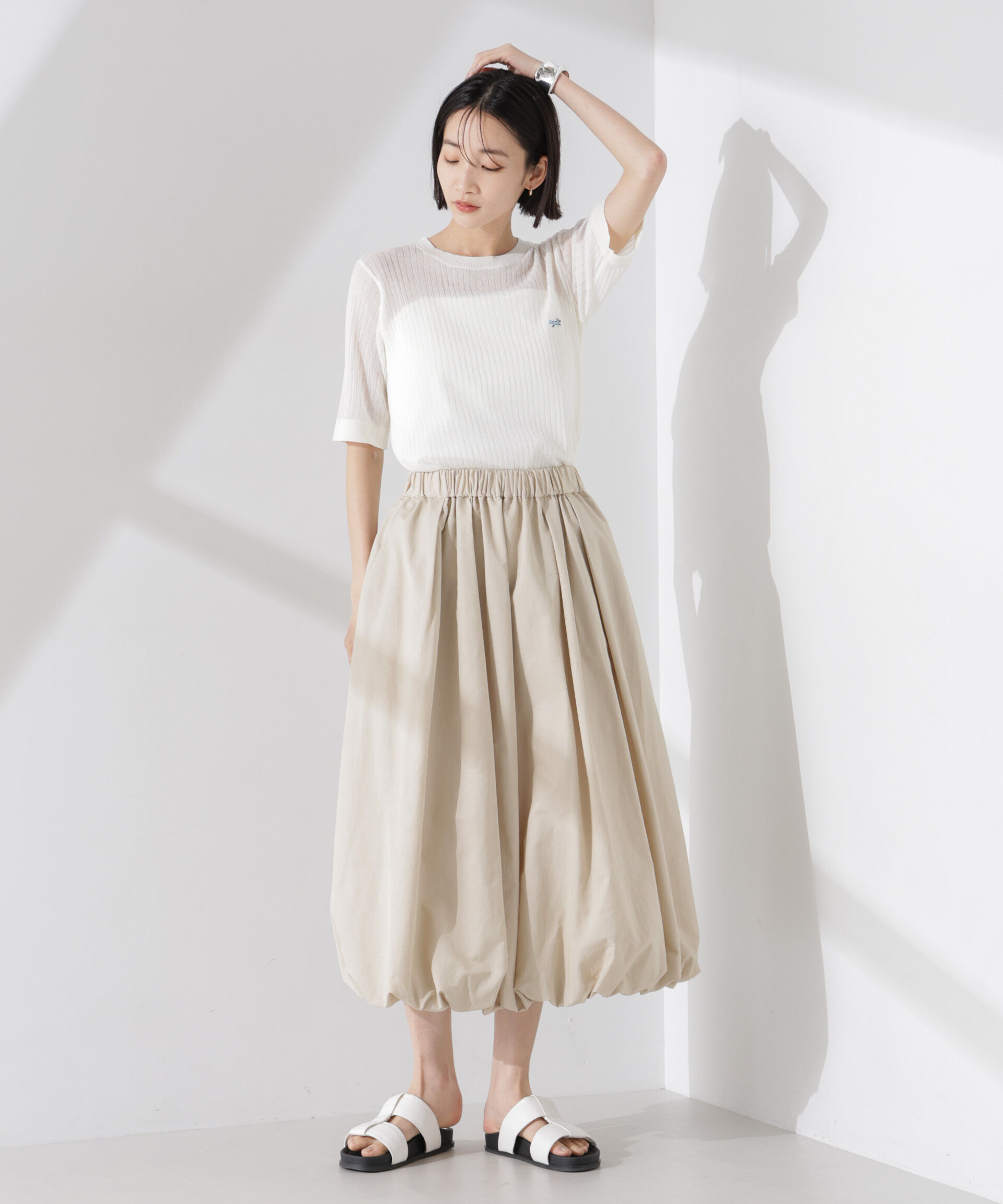 nano･universe「PENNEYS別注TheFOXシアーリブニットトップス」|ニット・セーター|