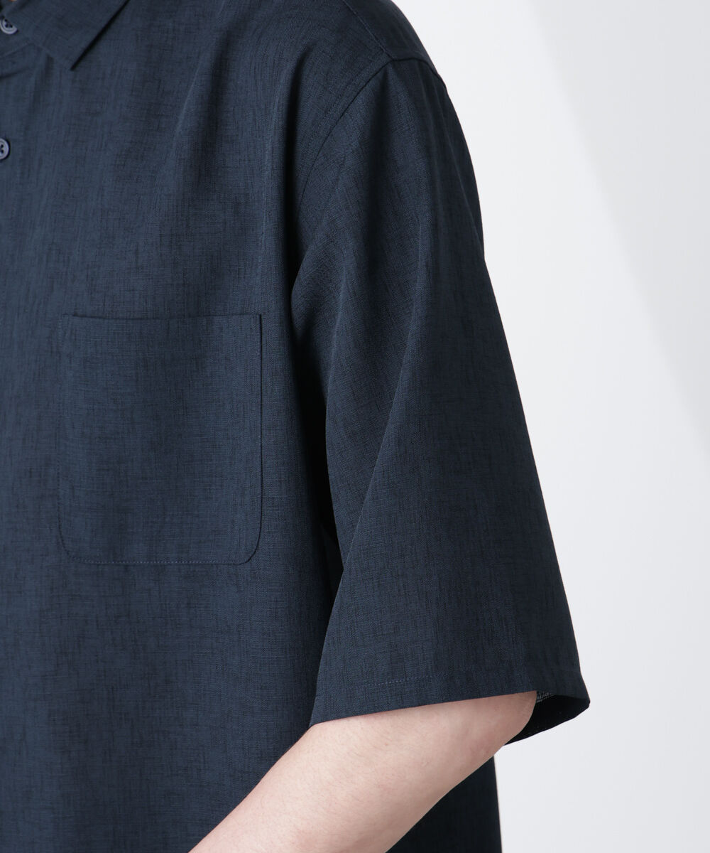 nano･universe「テックリネンシャツ 半袖」|シャツ・ブラウス|