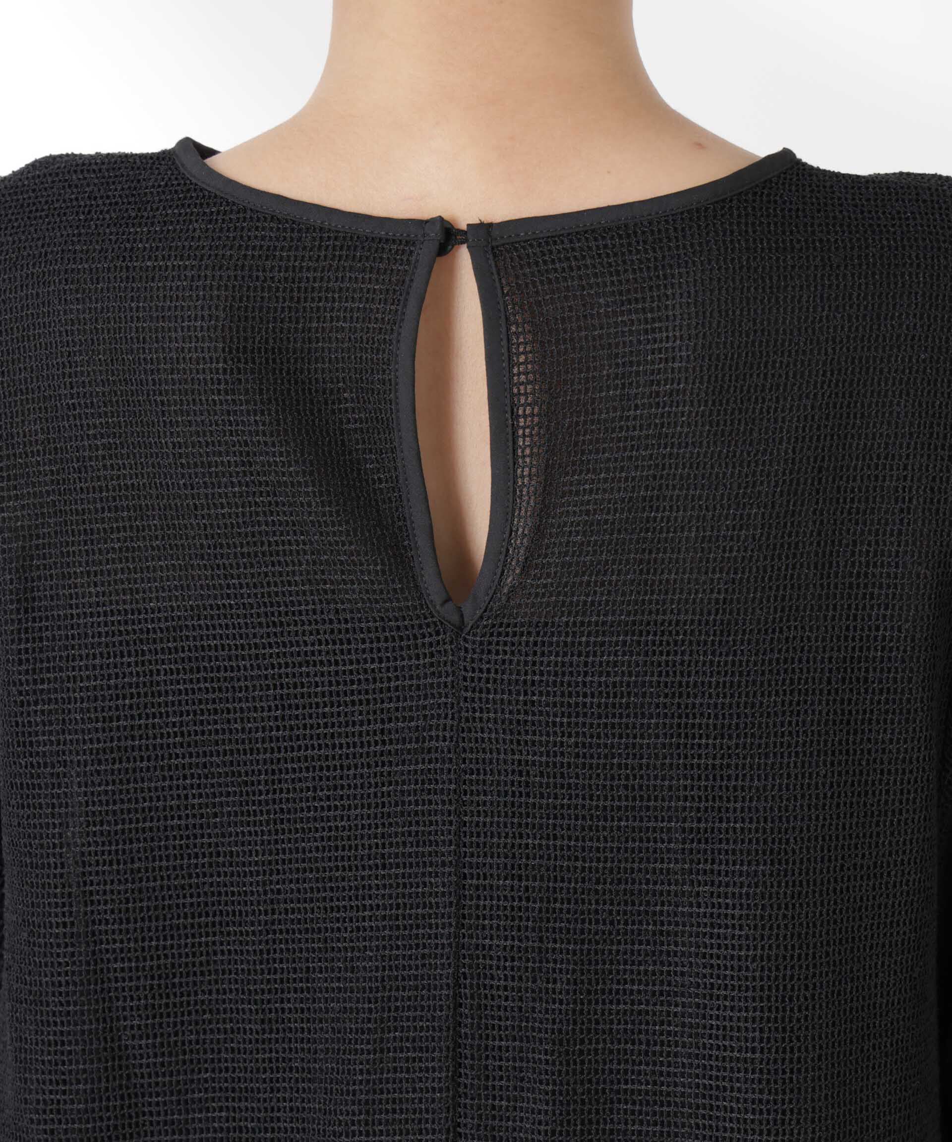 nano･universe「メッシュ&times;シフォンコンビチュニックトップス」|Tシャツ・カットソー|