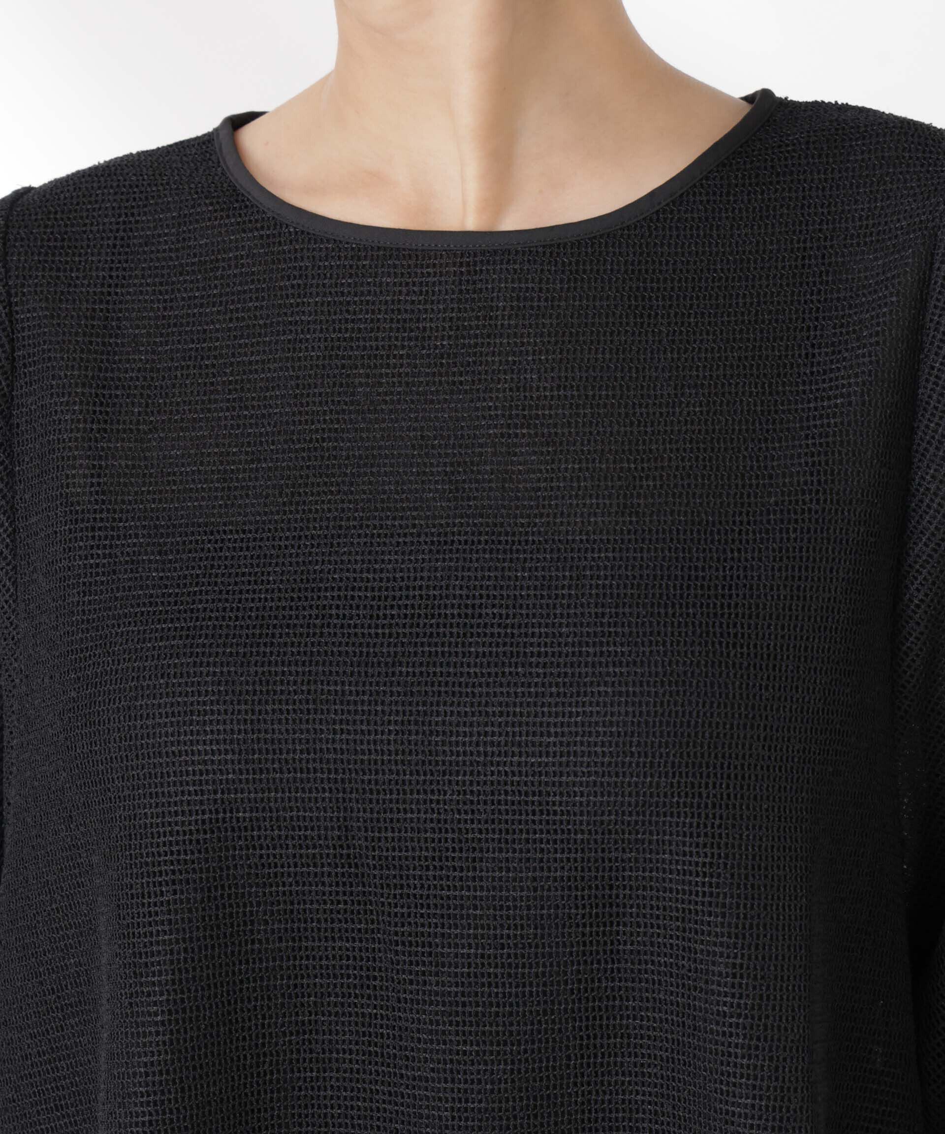 nano･universe「メッシュ&times;シフォンコンビチュニックトップス」|Tシャツ・カットソー|