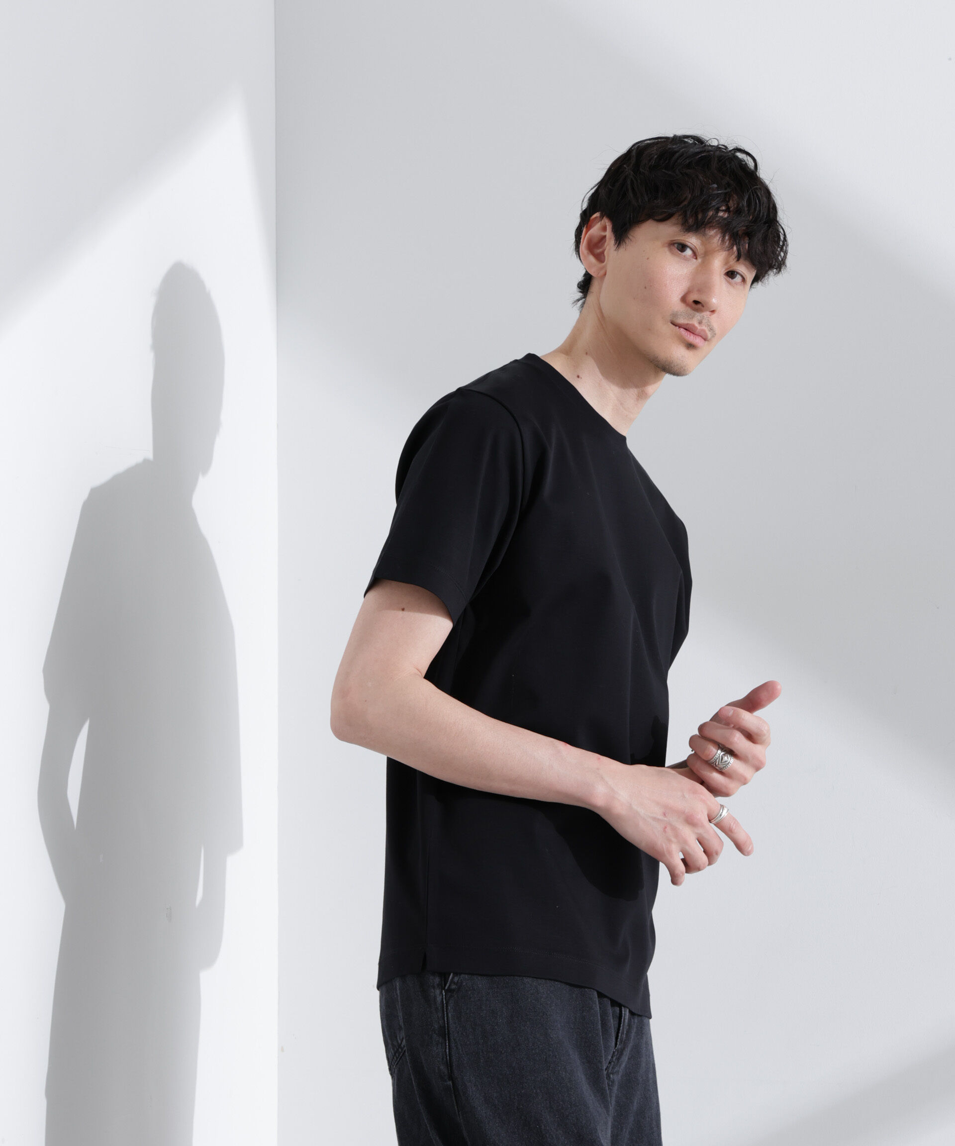  「アンチスメル クルーネックTシャツ 半袖」|Tシャツ・カットソー|